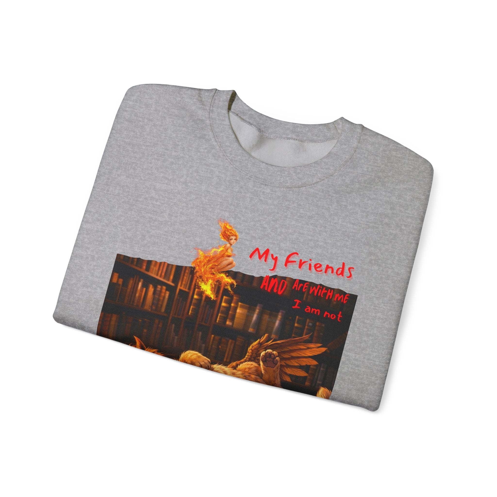 Creepy Chickens "My Friends Are Afraid" Crewneck Sweatshirt