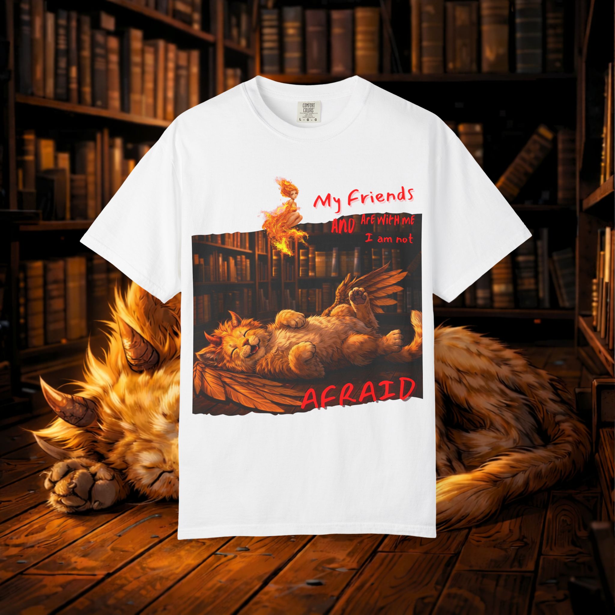 Afraid Roost Graphic T-Shirt — 'My Friends' Chicken Art Tee
