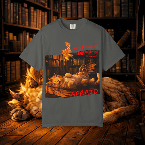 Afraid Roost Graphic T-Shirt — 'My Friends' Chicken Art Tee