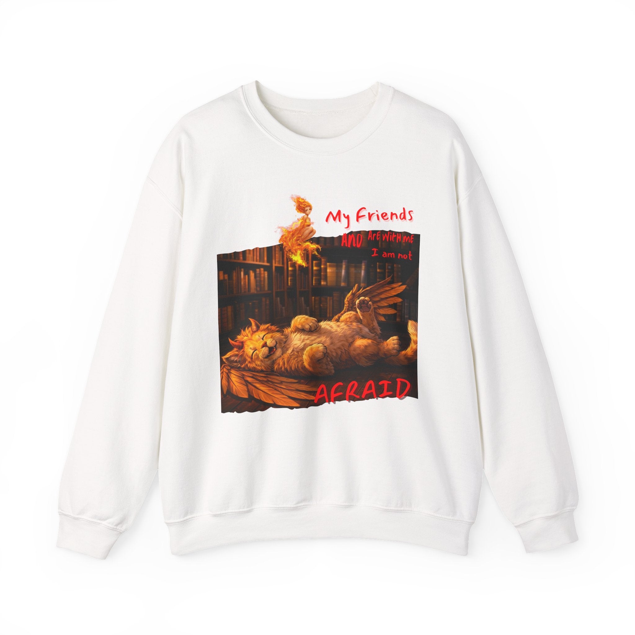 Creepy Chickens "My Friends Are Afraid" Crewneck Sweatshirt