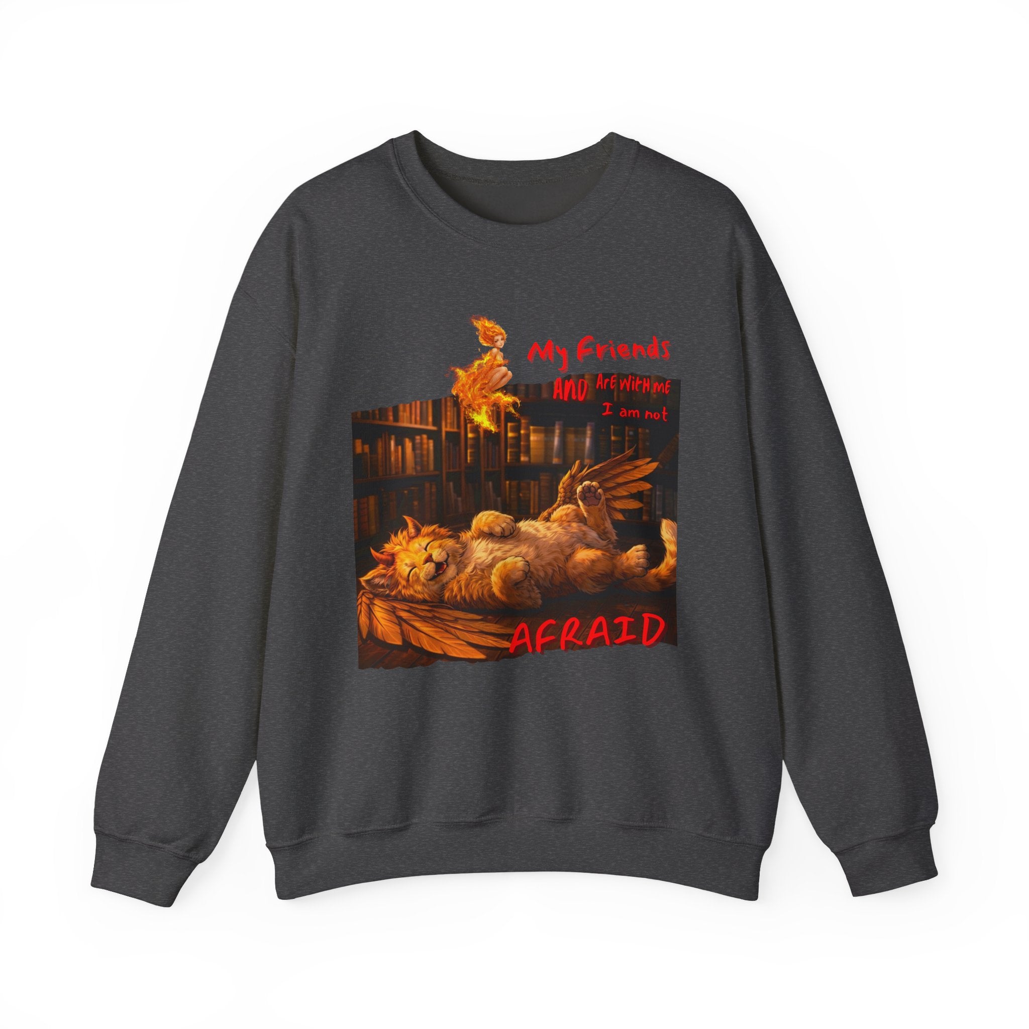 Creepy Chickens "My Friends Are Afraid" Crewneck Sweatshirt