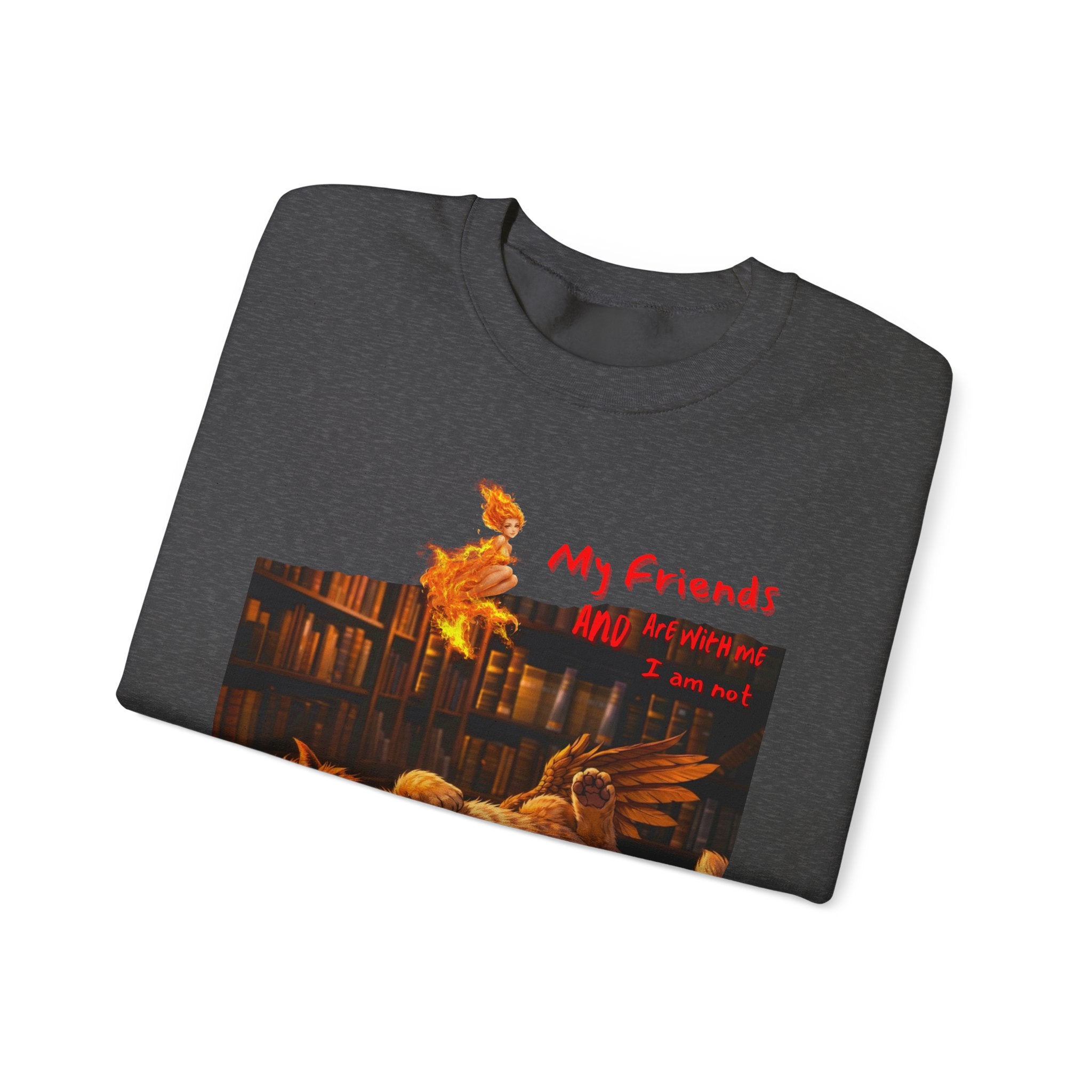 Creepy Chickens "My Friends Are Afraid" Crewneck Sweatshirt