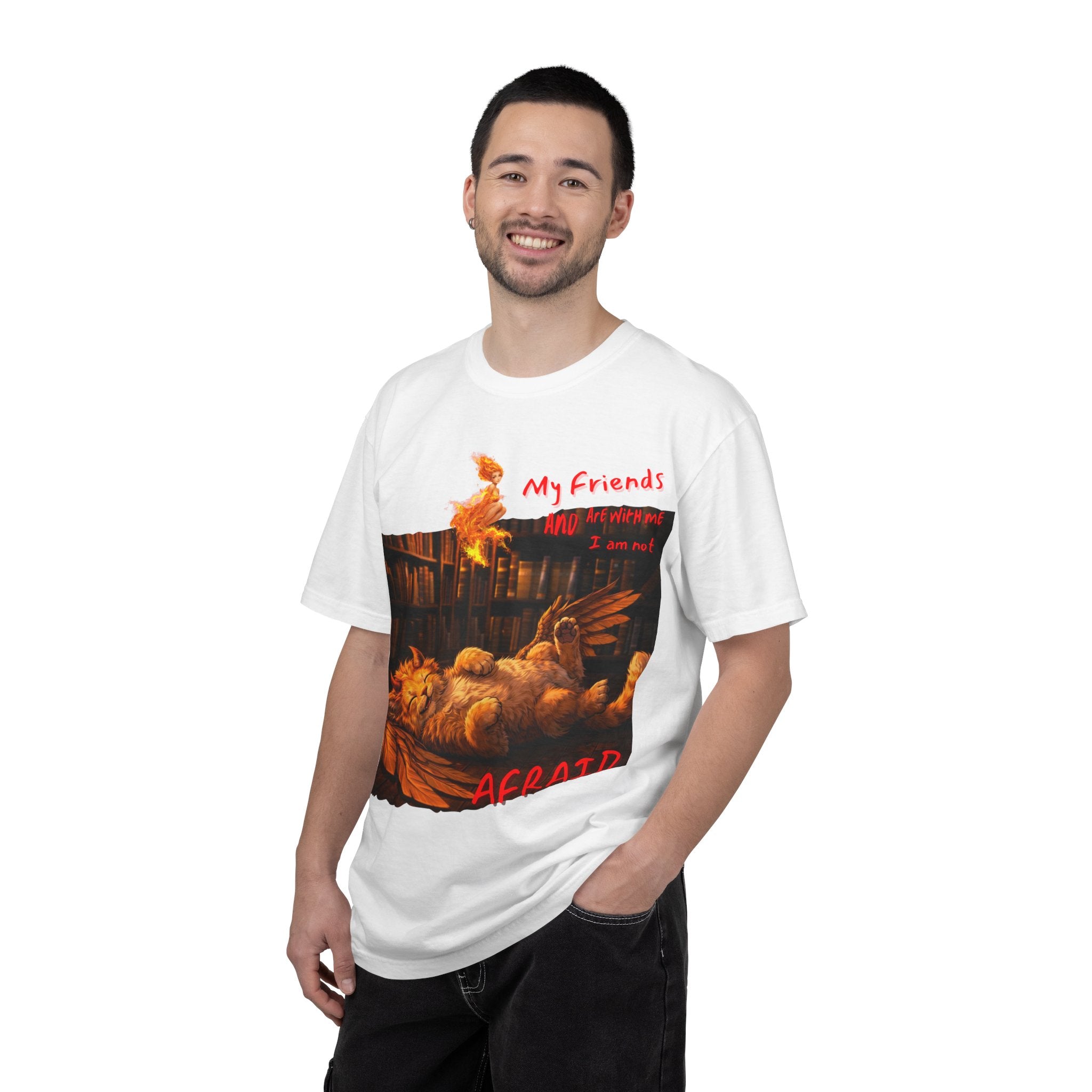 Afraid Roost Graphic T-Shirt — 'My Friends' Chicken Art Tee