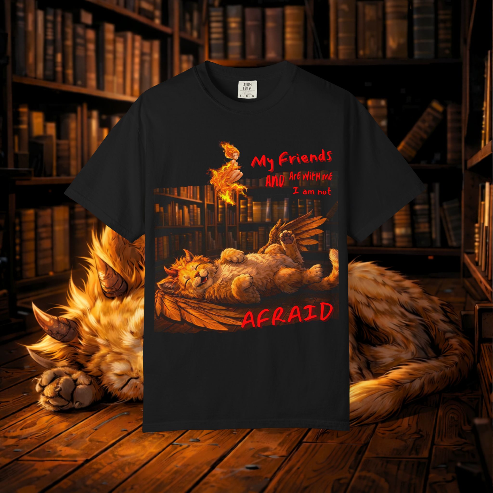 Afraid Roost Graphic T-Shirt — 'My Friends' Chicken Art Tee