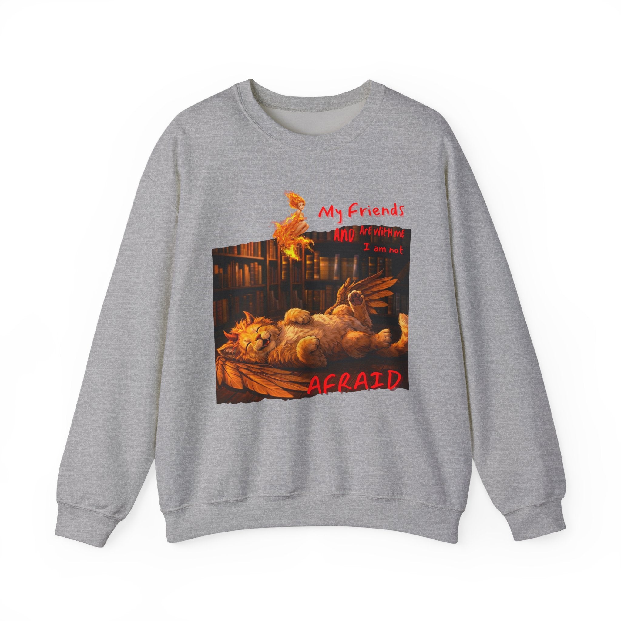 Creepy Chickens "My Friends Are Afraid" Crewneck Sweatshirt