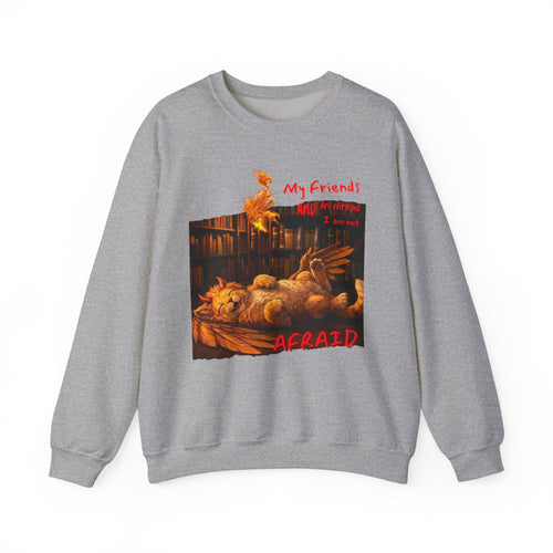 Creepy Chickens "My Friends Are Afraid" Crewneck Sweatshirt