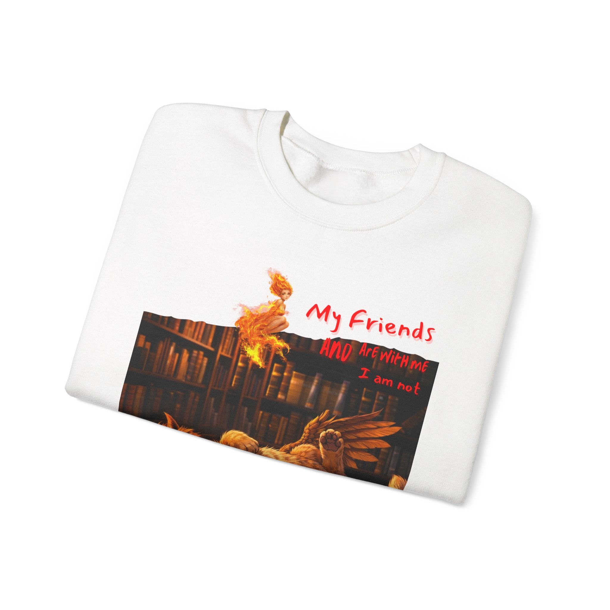 Creepy Chickens "My Friends Are Afraid" Crewneck Sweatshirt