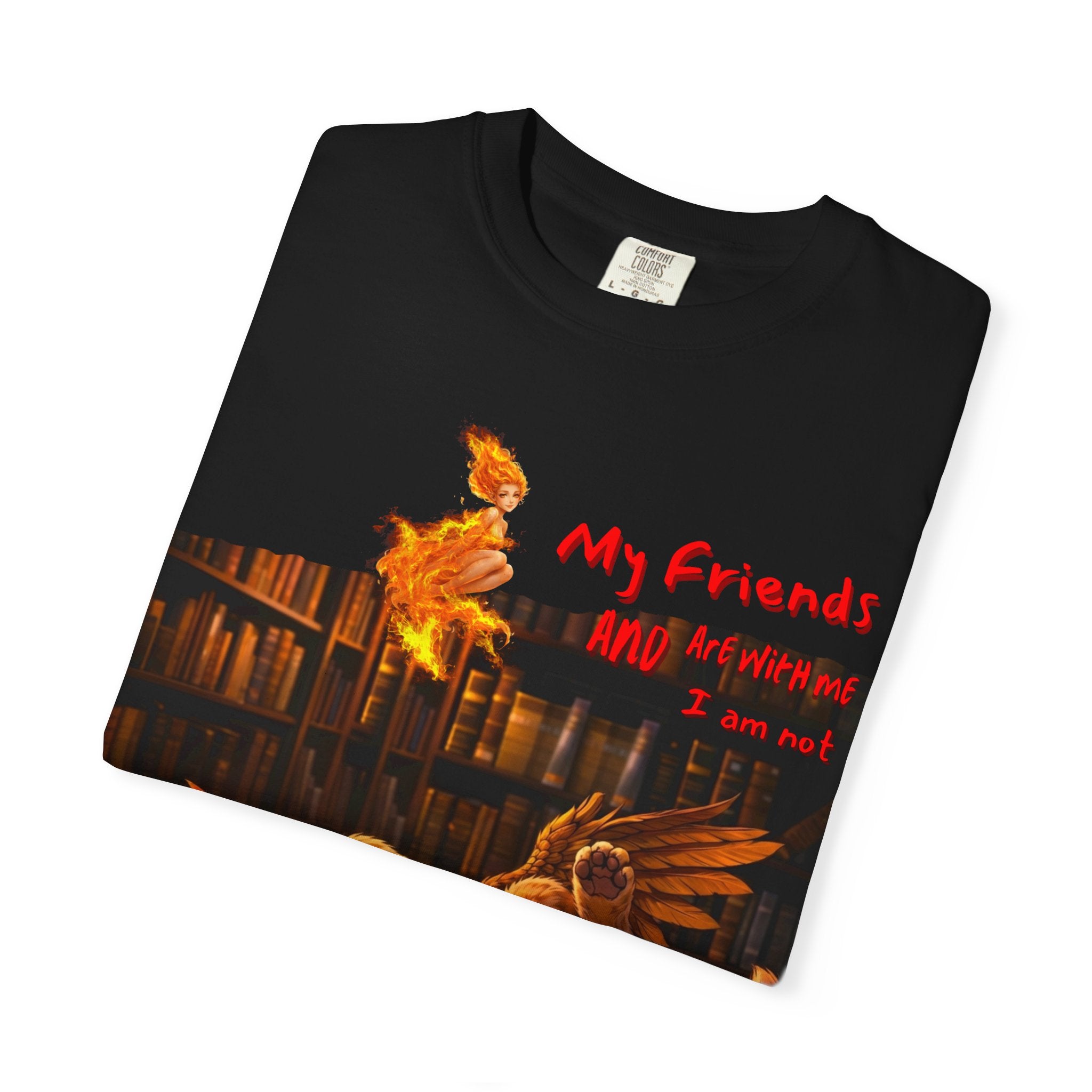 Afraid Roost Graphic T-Shirt — 'My Friends' Chicken Art Tee