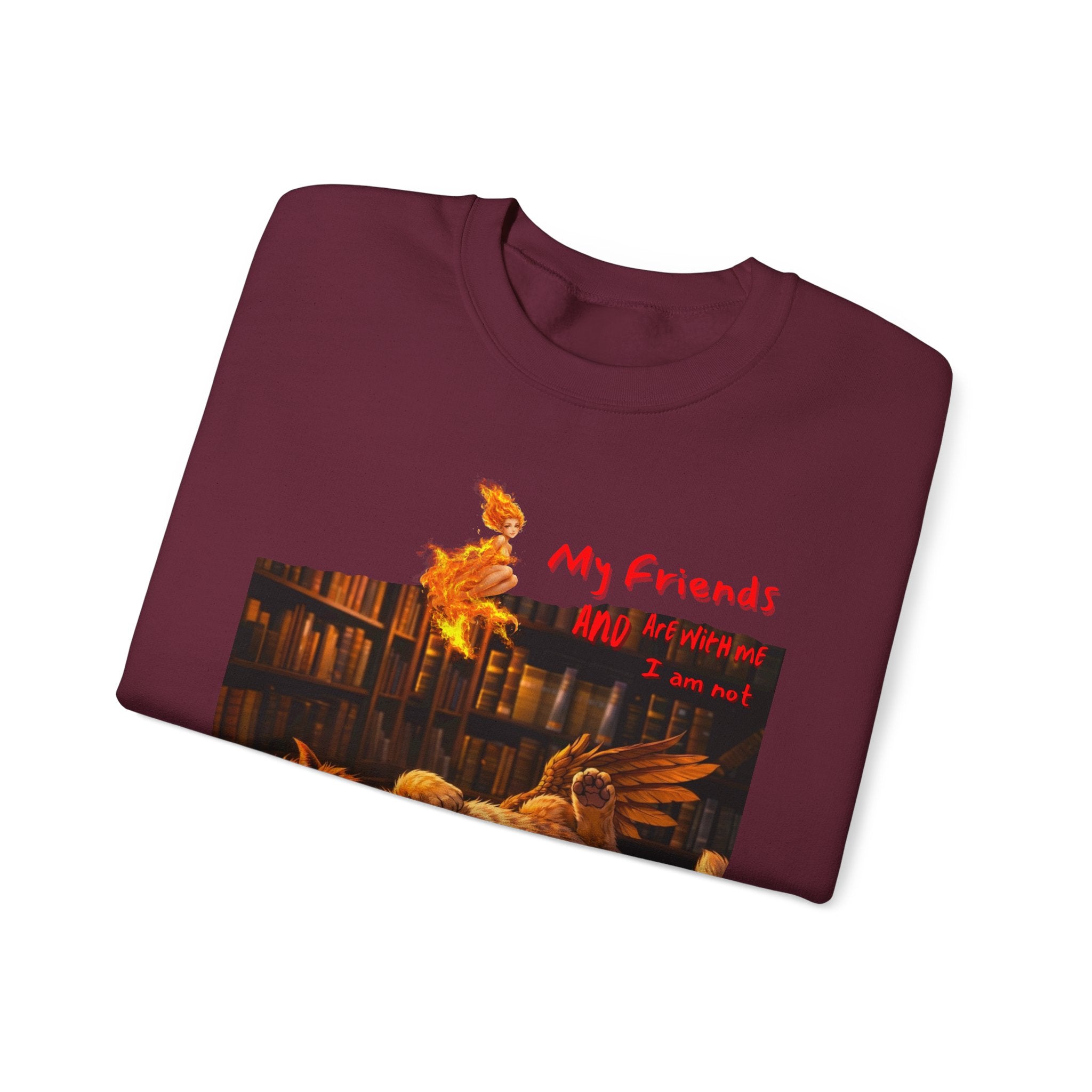 Creepy Chickens "My Friends Are Afraid" Crewneck Sweatshirt