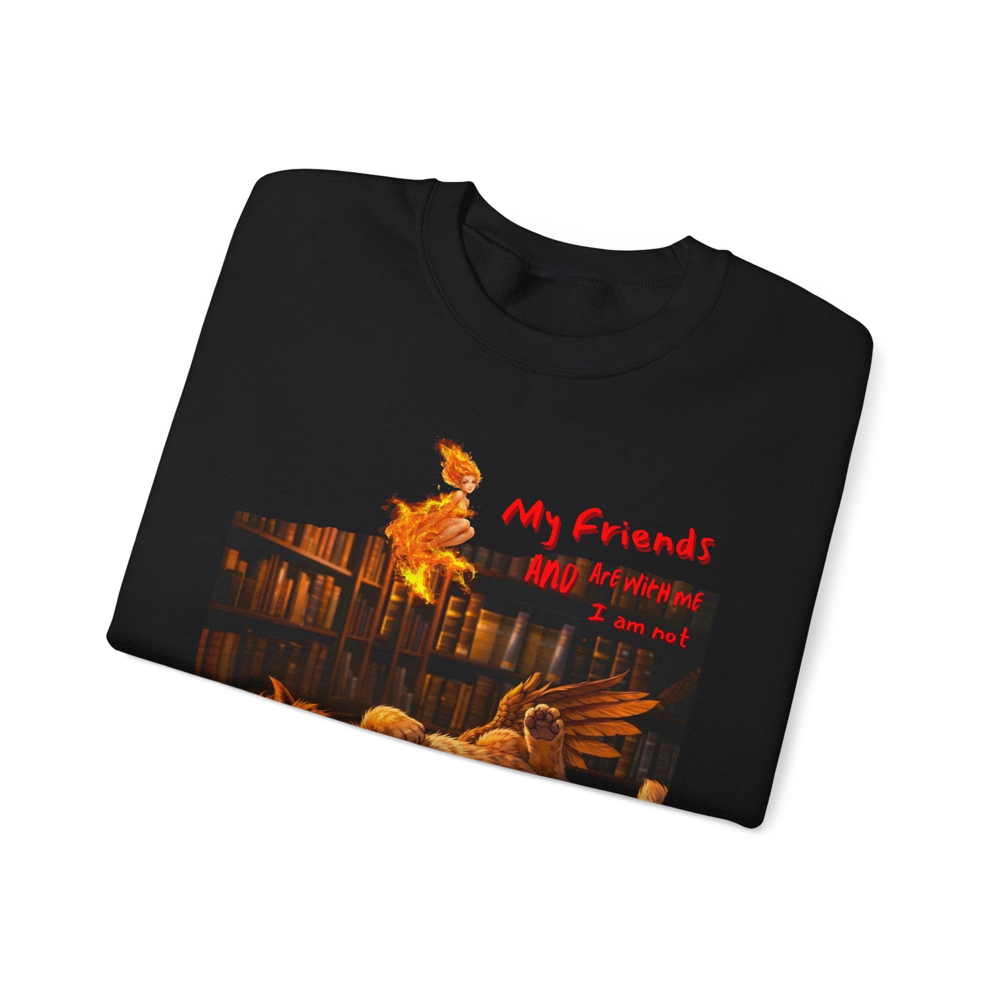 Creepy Chickens "My Friends Are Afraid" Crewneck Sweatshirt