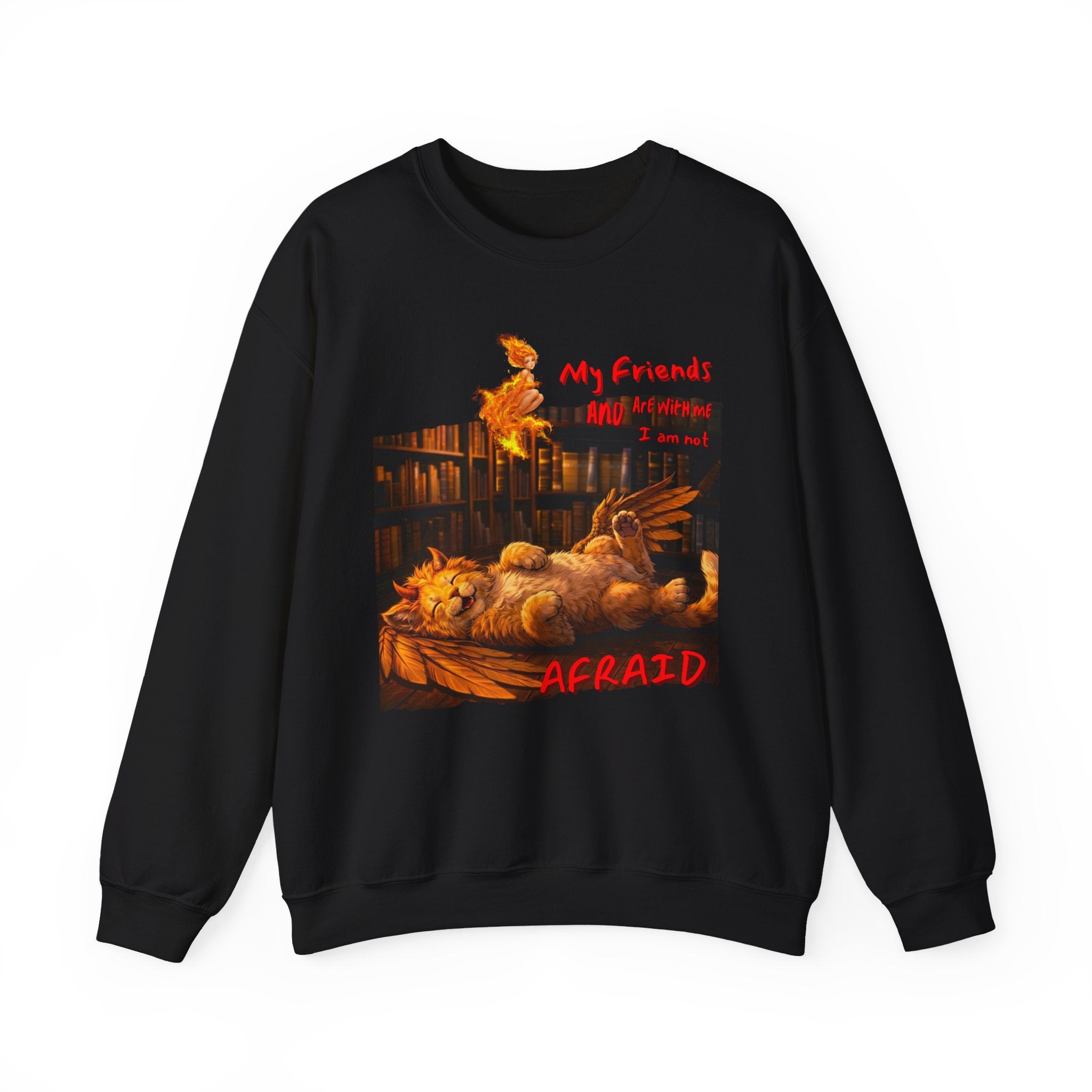 Creepy Chickens "My Friends Are Afraid" Crewneck Sweatshirt