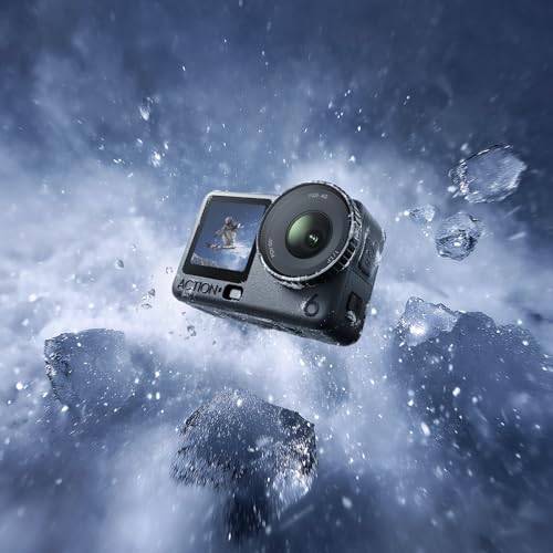 DJI Osmo Action 6 Enhanced Combo, Action Camera with 1/1.1″ Square Sensor, Variable Aperture of f/2.0–f/4.0, Extended Battery Life with 2 Batteries, Action Camera 8K for Extended Outdoor Filming