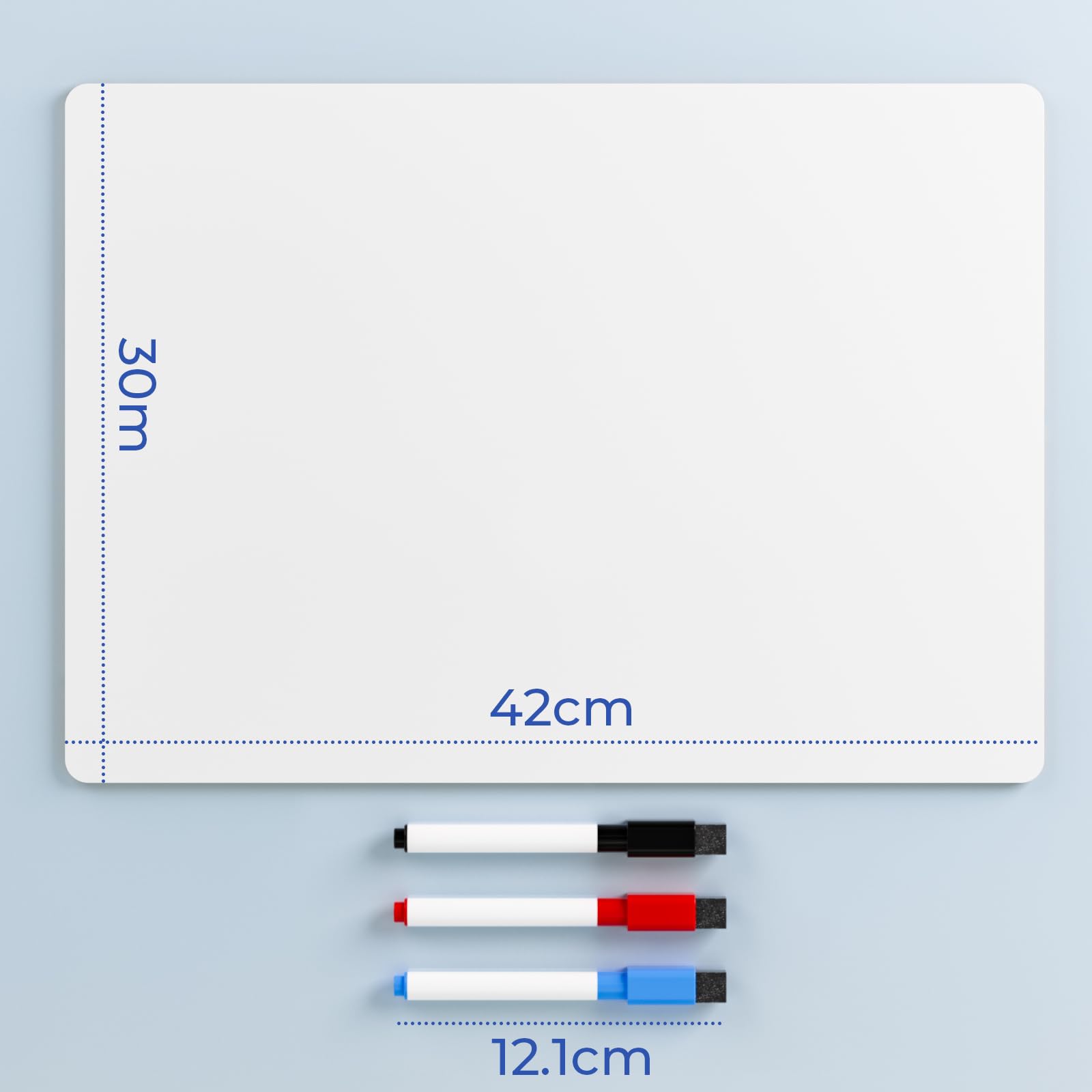 Nicpro Dry Erase Lap Board 9 x 12 inches 2 Pack Ruled Kid Double Sided Blank & Lined Small Lapboard with 8 Pens, 2 Eraser, Learning Mini Whiteboard Portable for Student and Classroom Use