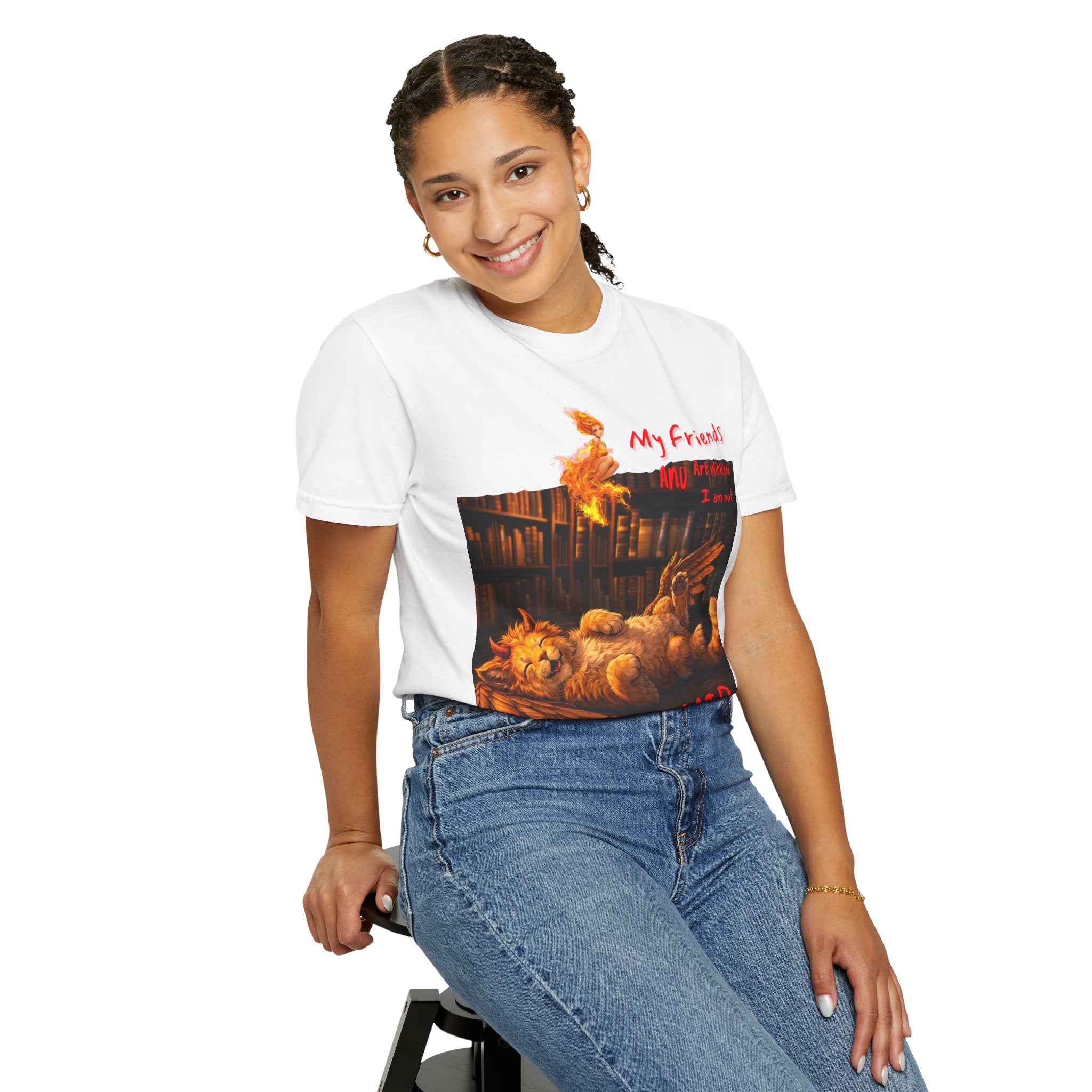 Afraid Roost Graphic T-Shirt — 'My Friends' Chicken Art Tee