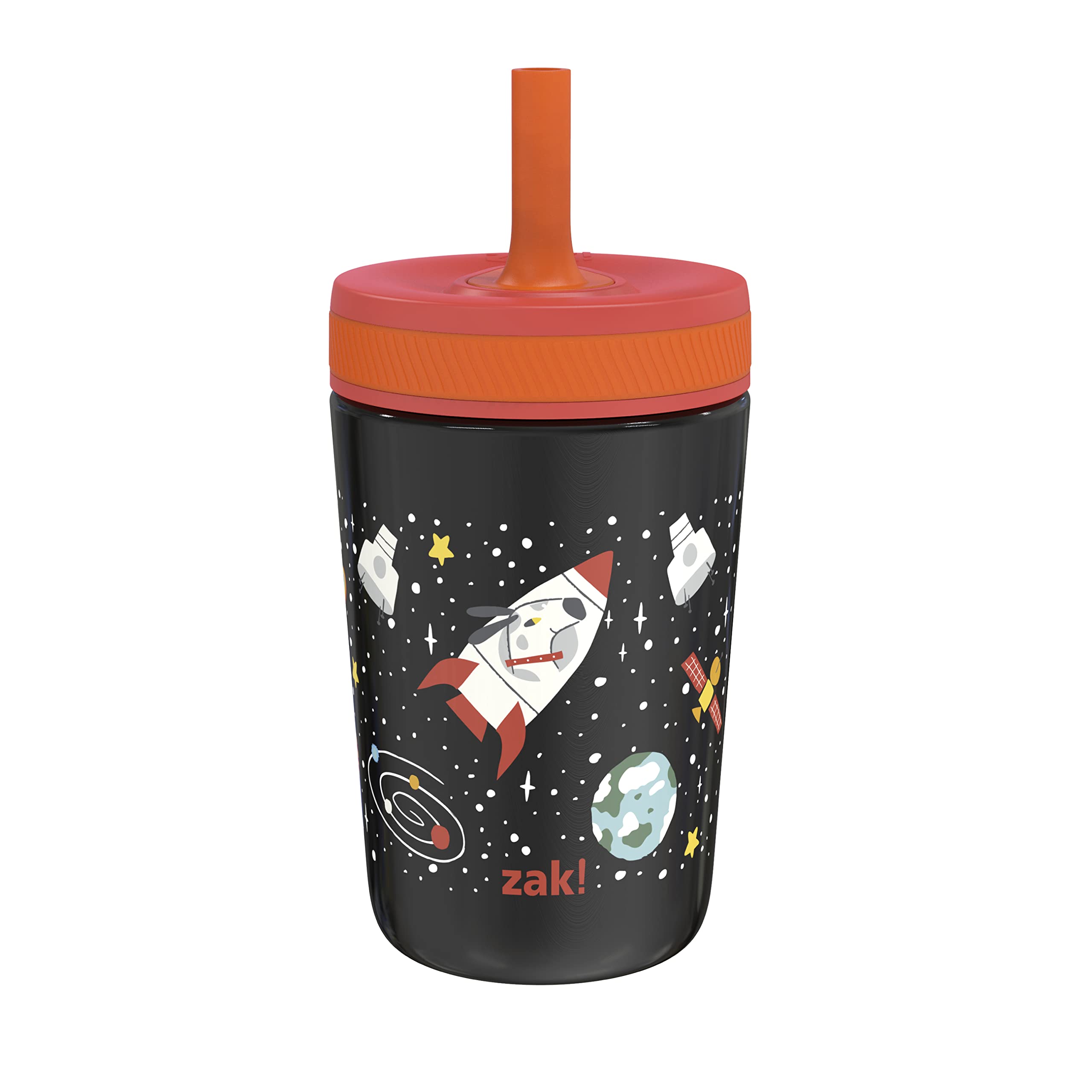 Zak Designs Disney Kelso Toddler Cups For Travel or At Home, 12oz Vacuum Insulated Stainless Steel Sippy Cup With Leak-Proof Design is Perfect For Kids (Mickey Mouse)