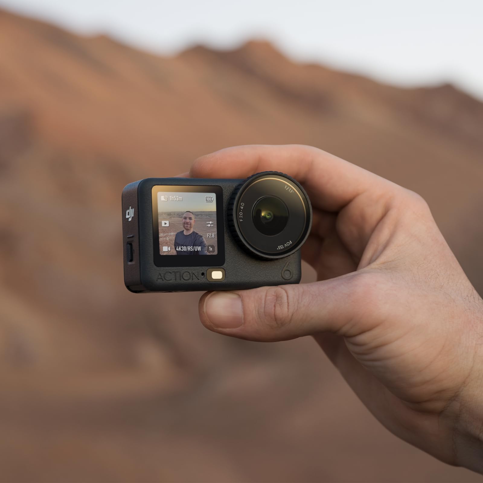 DJI Osmo Action 6 Enhanced Combo, Action Camera with 1/1.1″ Square Sensor, Variable Aperture of f/2.0–f/4.0, Extended Battery Life with 2 Batteries, Action Camera 8K for Extended Outdoor Filming