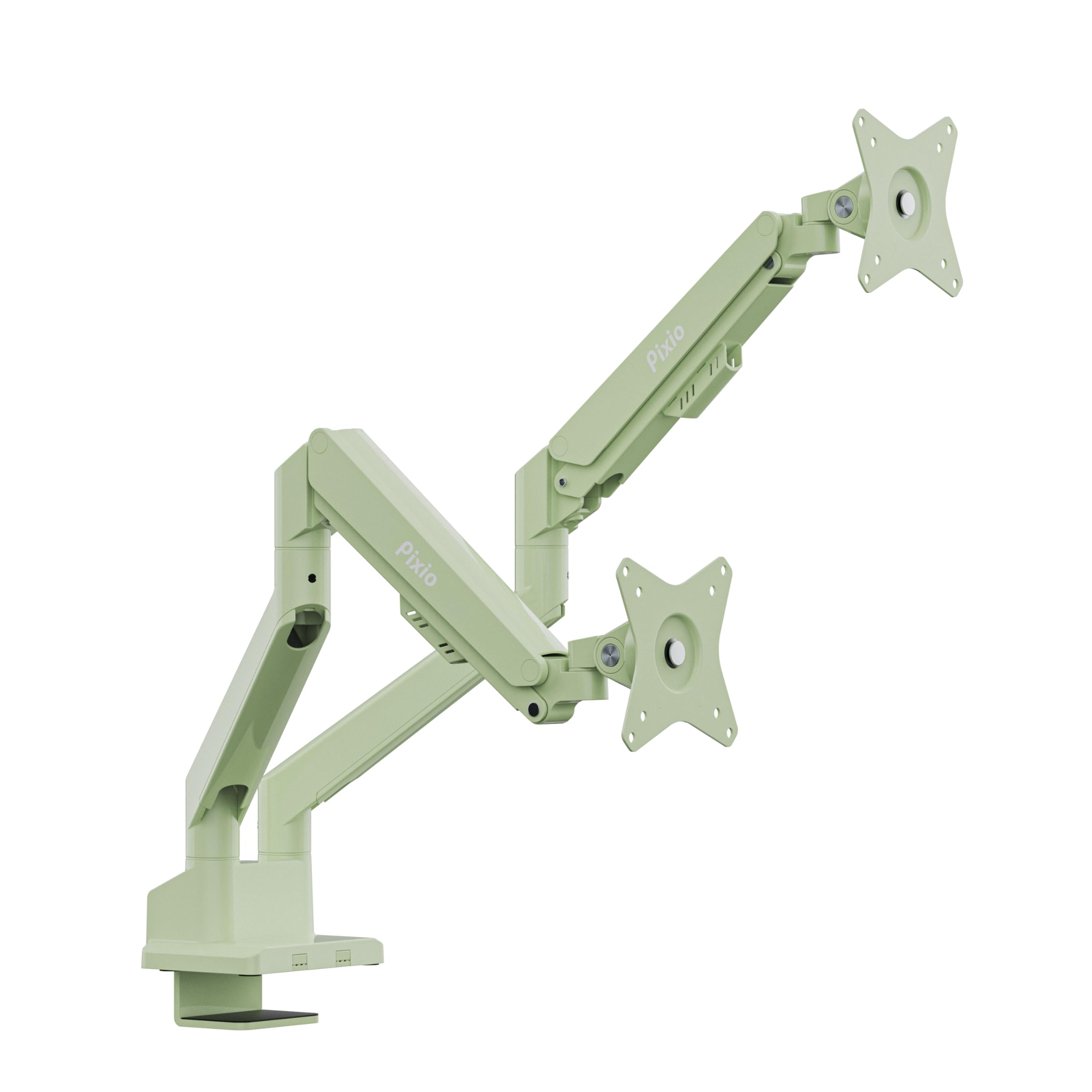 Pixio PS1S Wave Pink Single Monitor Arm Stand Desk Mount - Fits up to 32 inches Monitors and up to 19.8lbs. VESA Compatibility and Integrated Cable Management