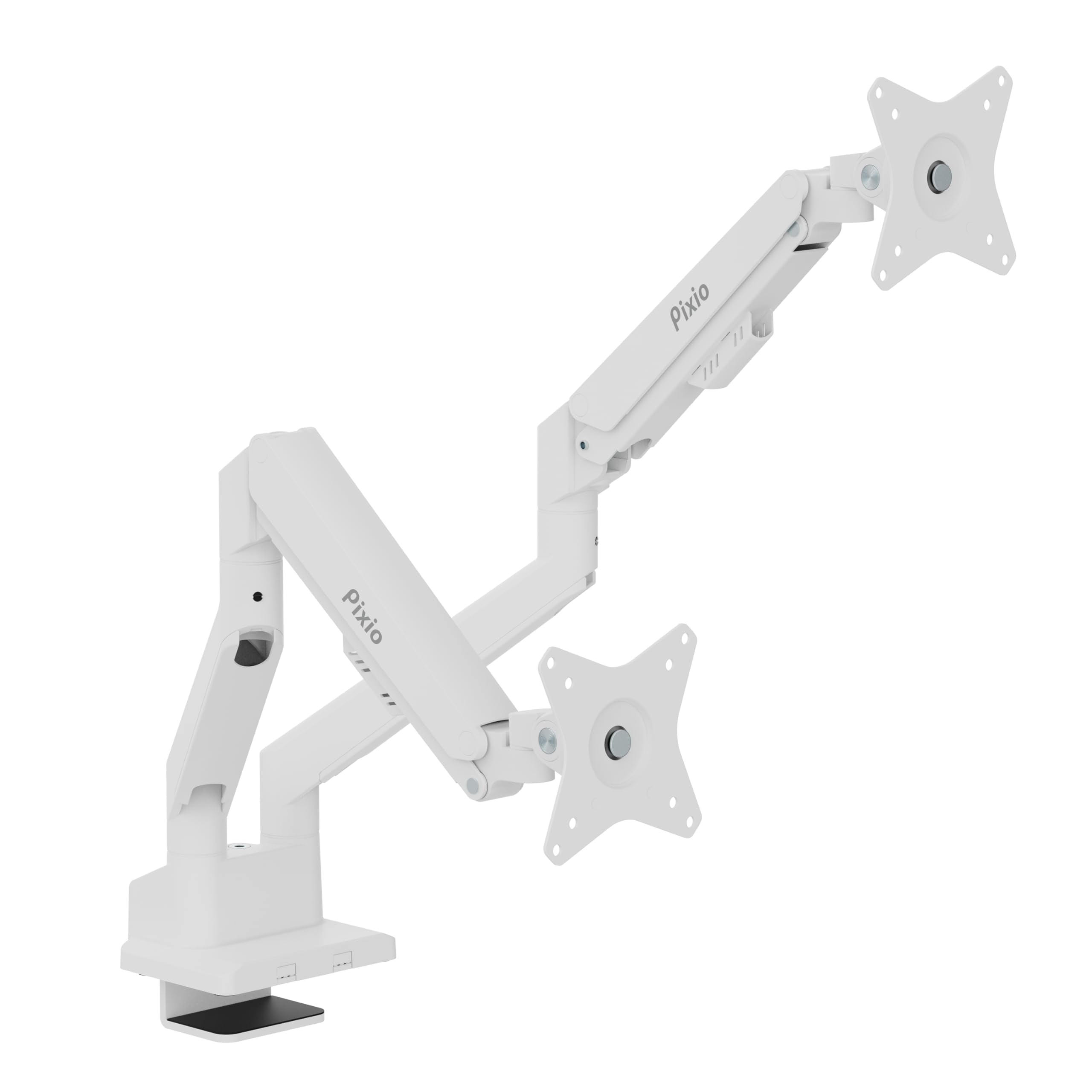 Pixio PS1S Wave Pink Single Monitor Arm Stand Desk Mount - Fits up to 32 inches Monitors and up to 19.8lbs. VESA Compatibility and Integrated Cable Management