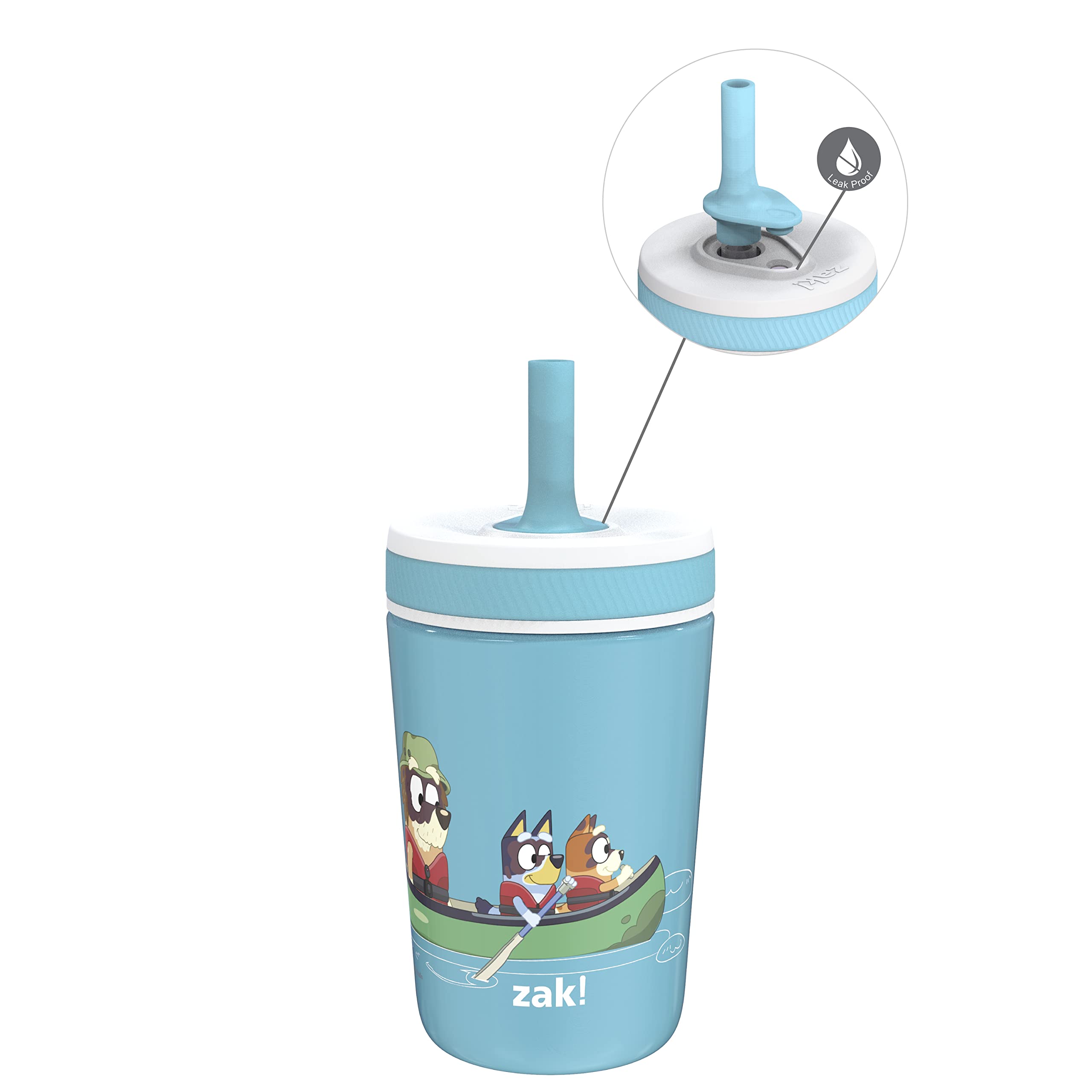 Zak Designs Disney Kelso Toddler Cups For Travel or At Home, 12oz Vacuum Insulated Stainless Steel Sippy Cup With Leak-Proof Design is Perfect For Kids (Mickey Mouse)