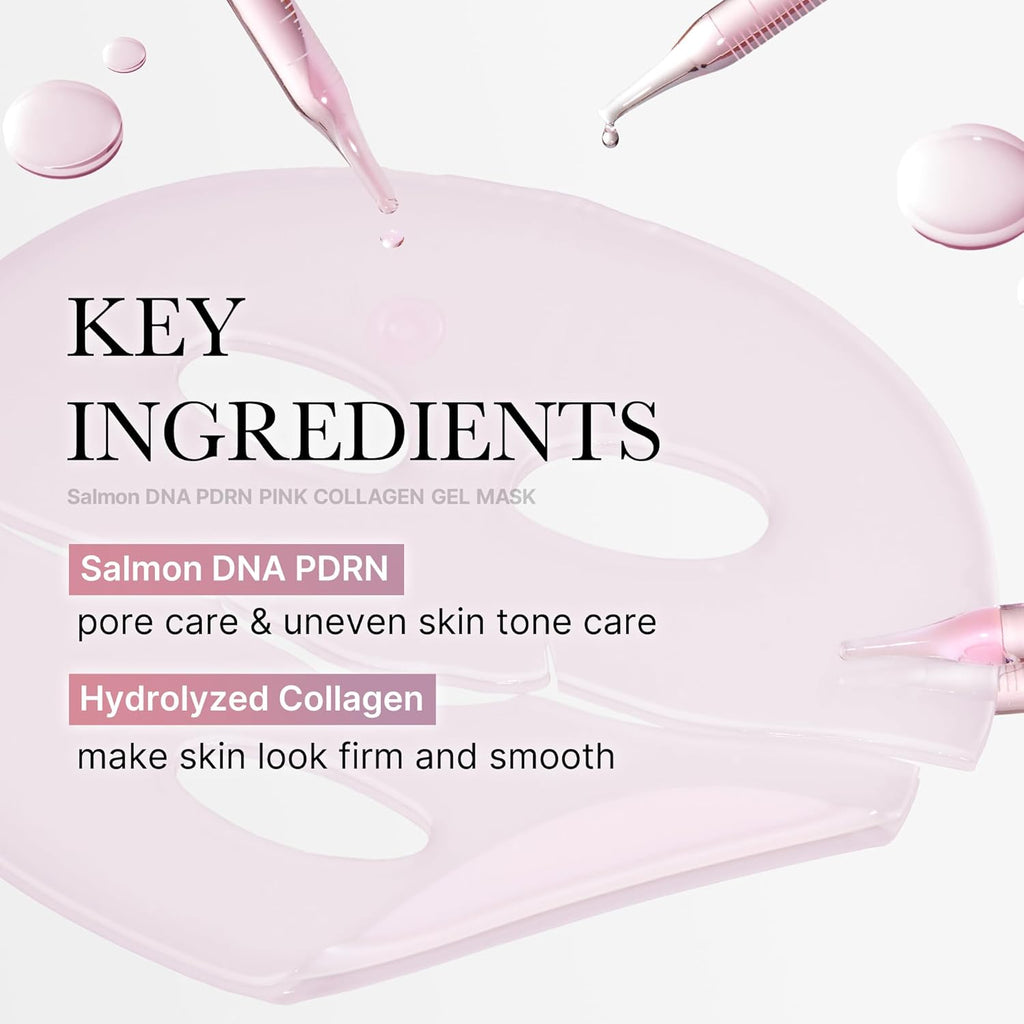 medicube Hydro-Repair Mask Duo: Salmon DNA PDRN Pink Collagen Capsule Cream and Salmon DNA PDRN pink collagen jelly gel mask (4ea)