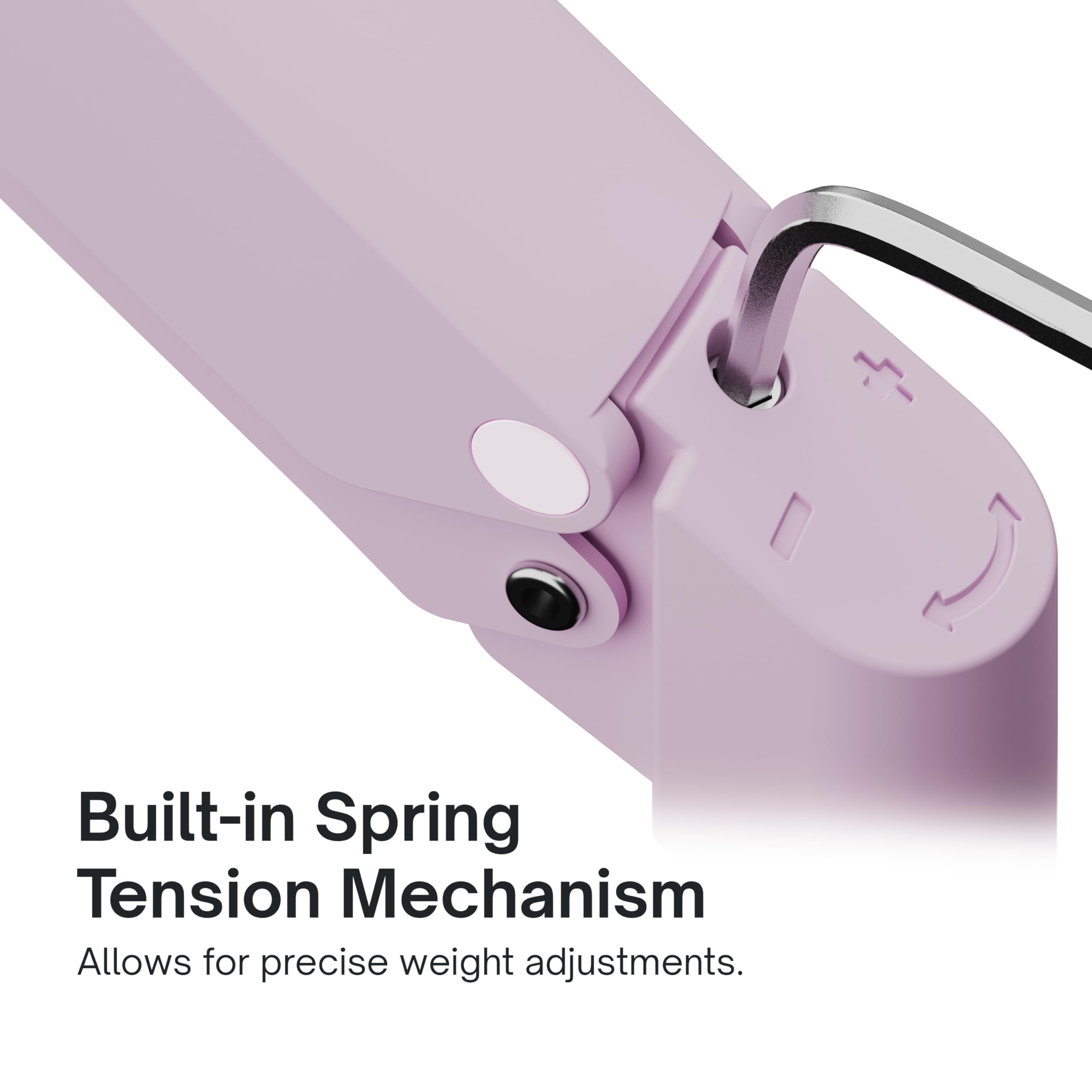 Pixio PS1S Wave Pink Single Monitor Arm Stand Desk Mount - Fits up to 32 inches Monitors and up to 19.8lbs. VESA Compatibility and Integrated Cable Management