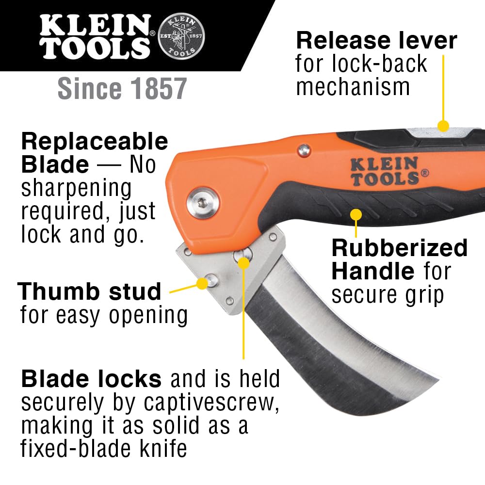 Klein Tools 44219 Replacement Hawkbill Blade for 44218 3-Pack