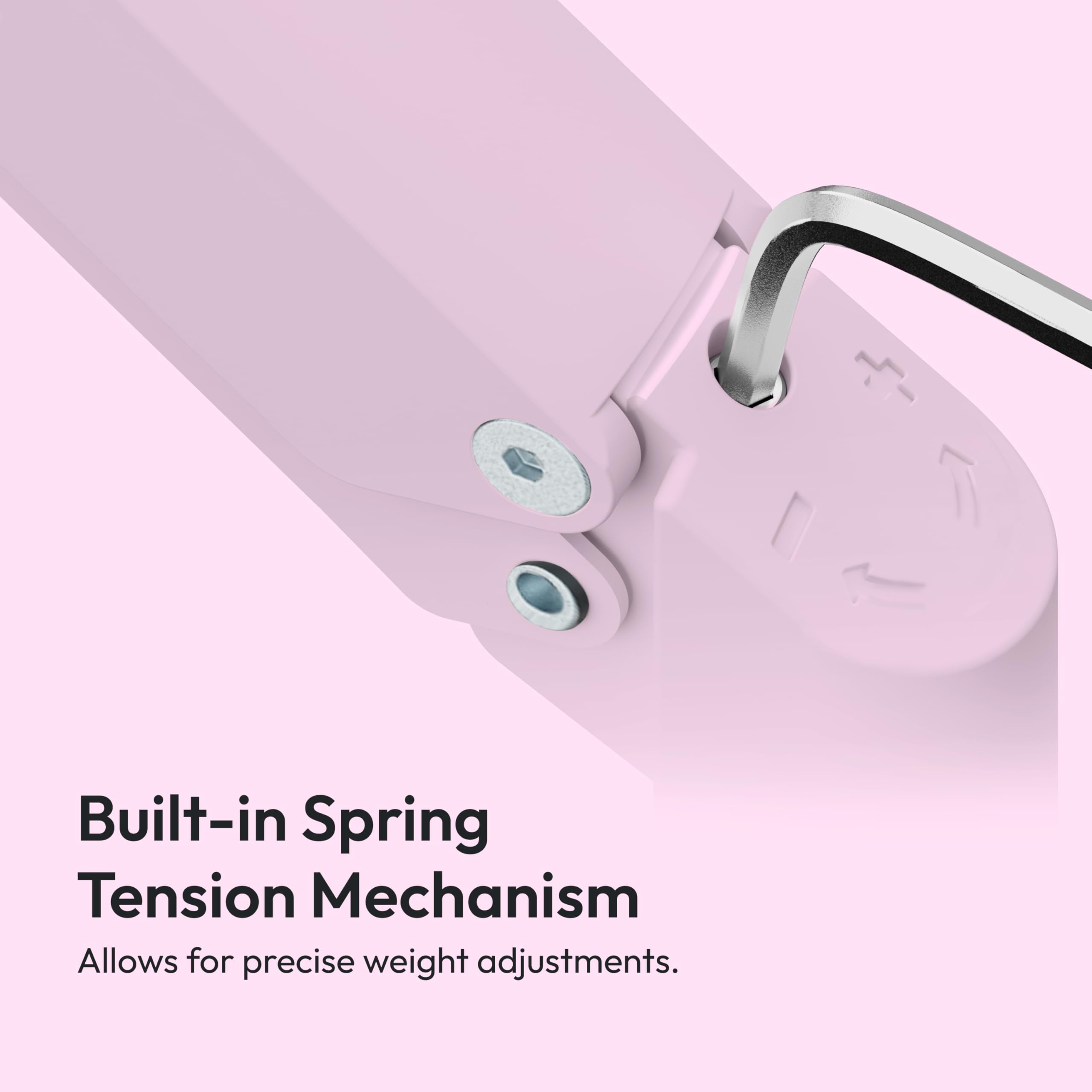 Pixio PS1S Wave Pink Single Monitor Arm Stand Desk Mount - Fits up to 32 inches Monitors and up to 19.8lbs. VESA Compatibility and Integrated Cable Management