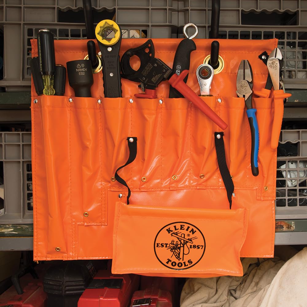 KLEIN TOOLS 51829M Aerial Apron with Magnet, Made in USA