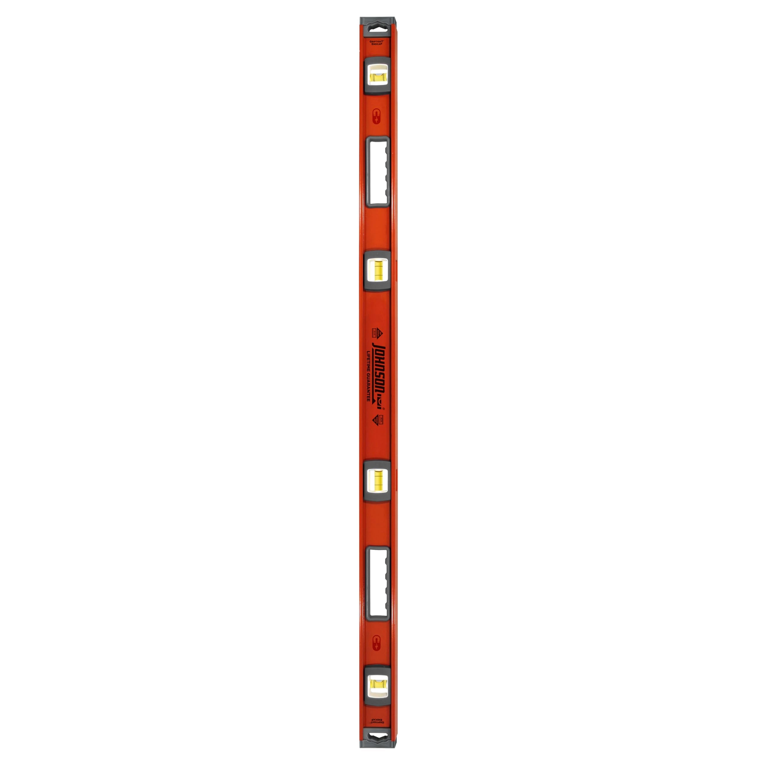 Johnson Level & Tool 1254-2400 Magnetic Heavy Duty I-Beam Aluminum, 24", Orange, 1 Level