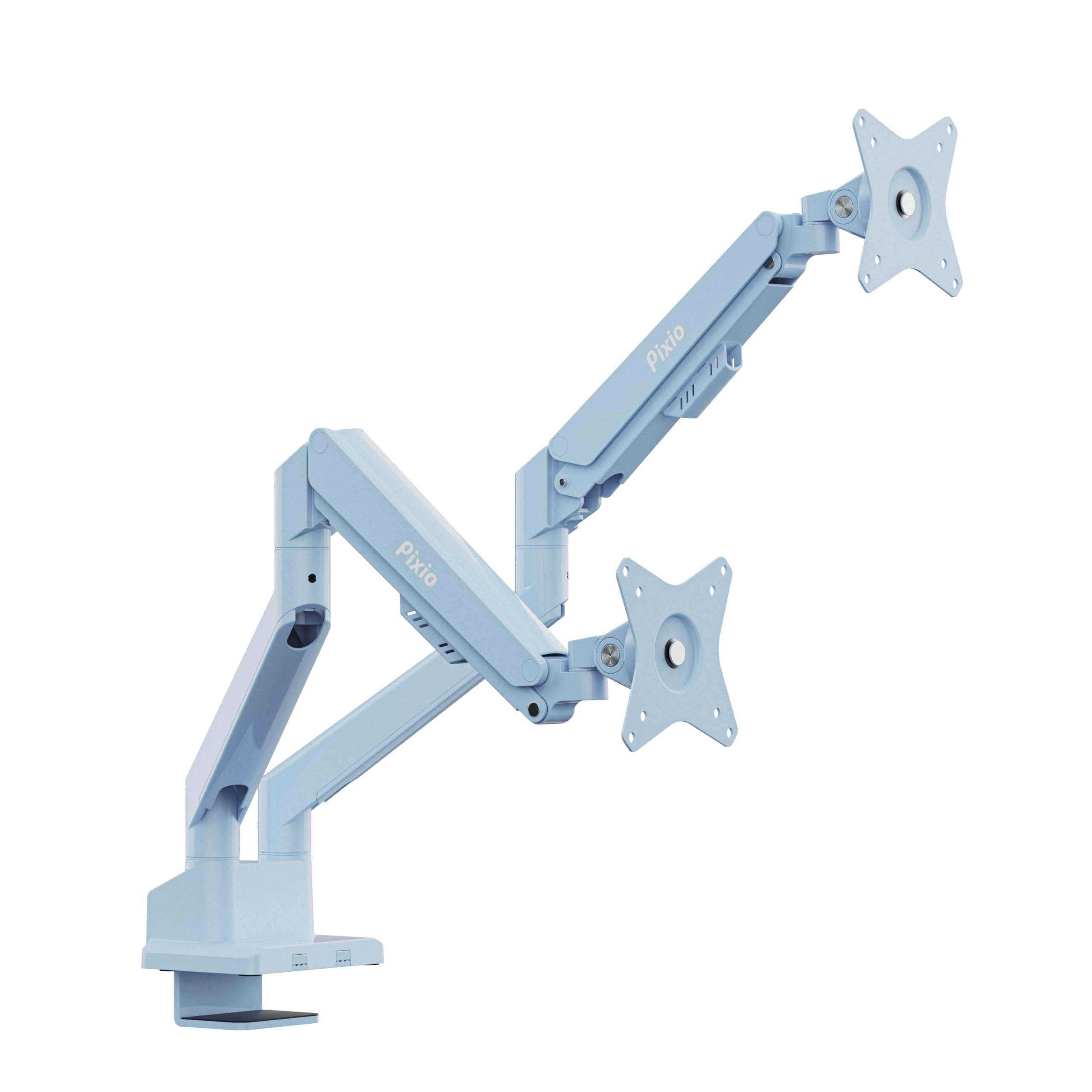 Pixio PS1S Wave Pink Single Monitor Arm Stand Desk Mount - Fits up to 32 inches Monitors and up to 19.8lbs. VESA Compatibility and Integrated Cable Management