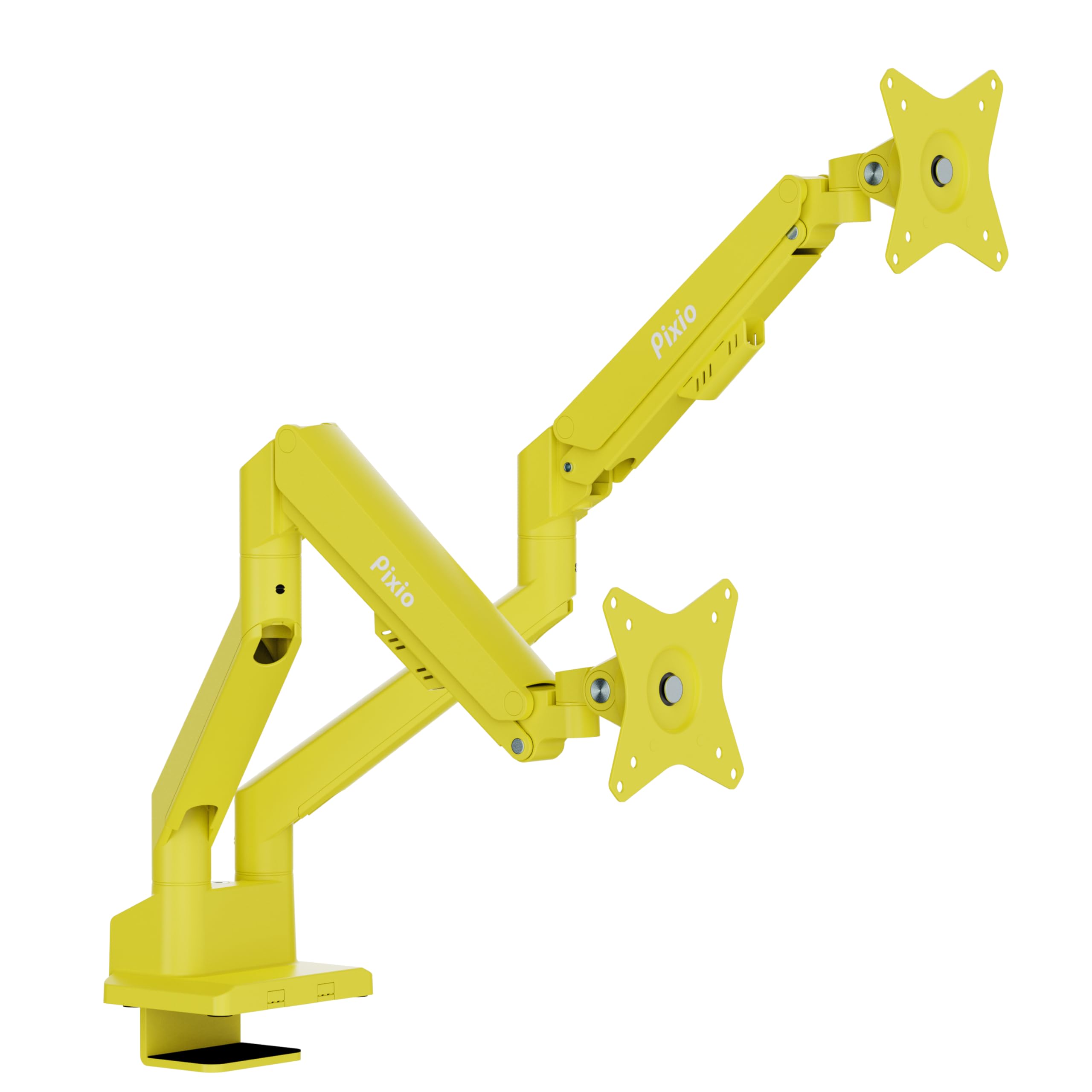 Pixio PS1S Wave Pink Single Monitor Arm Stand Desk Mount - Fits up to 32 inches Monitors and up to 19.8lbs. VESA Compatibility and Integrated Cable Management