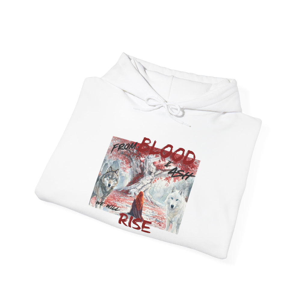 Hoodie – 'Blood Rise' Gothic Graphic Pullover