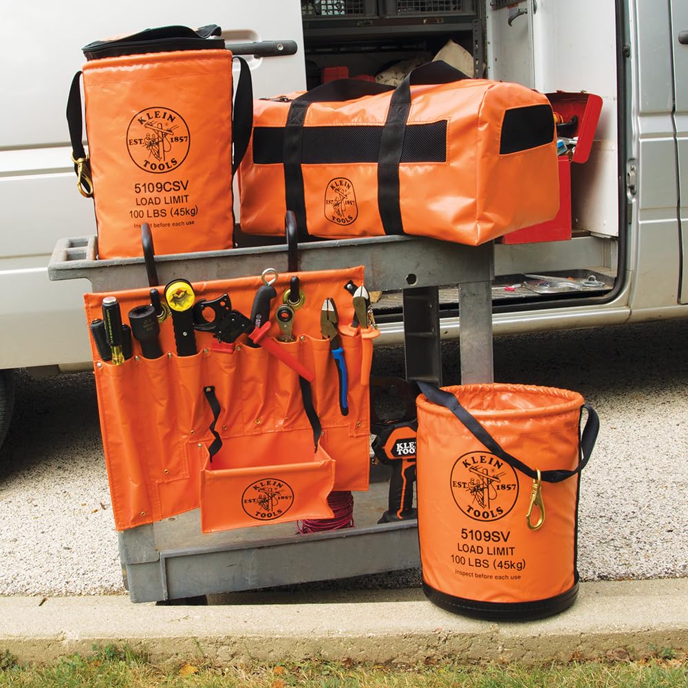KLEIN TOOLS 51829M Aerial Apron with Magnet, Made in USA