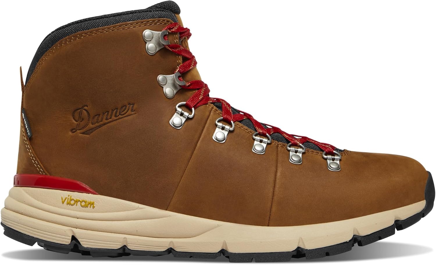 Danner Mountain 600 Leaf Gore-Tex Hiking Boots for Men - Ortholite Tripe Density Footbed - Waterproof Quick Dry Barrier - Vibram SPE Midsole - Full Grain Leather Upper - Traction Outsole