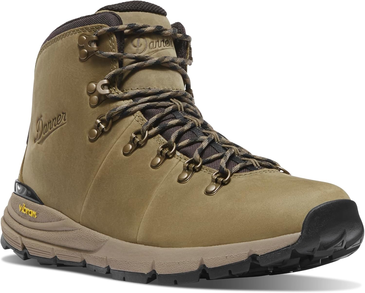 Danner Mountain 600 Leaf Gore-Tex Hiking Boots for Men - Ortholite Tripe Density Footbed - Waterproof Quick Dry Barrier - Vibram SPE Midsole - Full Grain Leather Upper - Traction Outsole