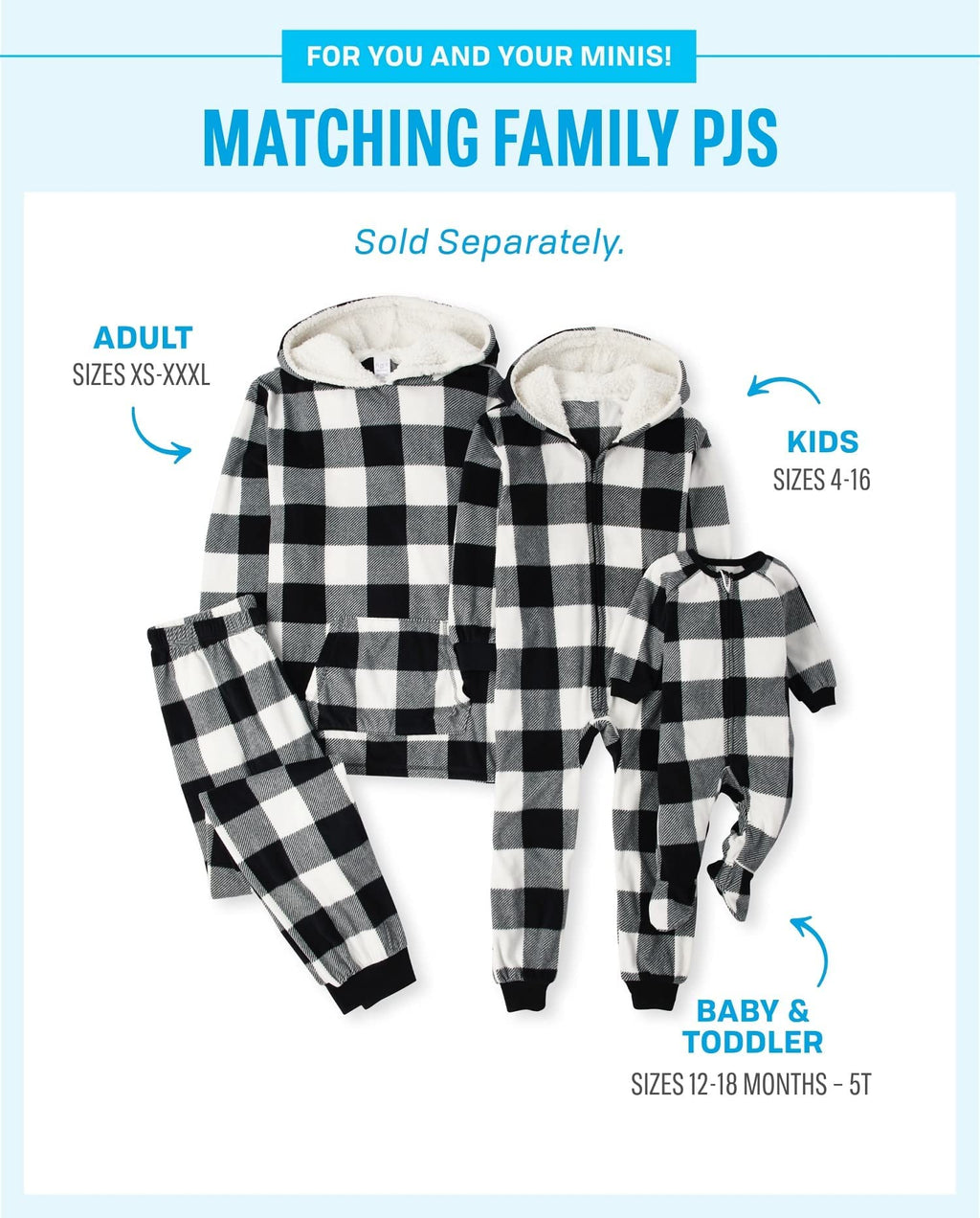 The Children's Place unisex-baby And Kids, Sibling Matching, Christmas Pajama Sets, Fleece