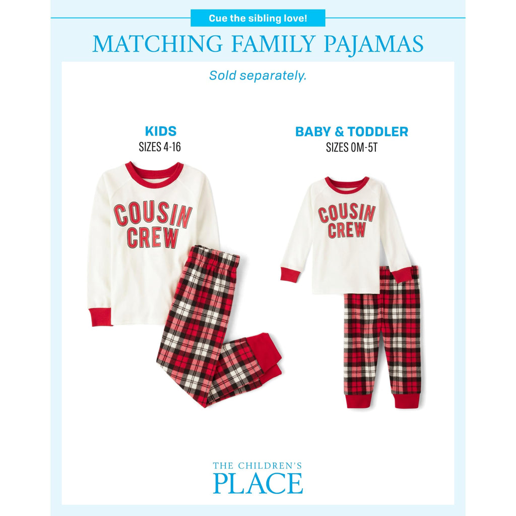 The Children's Place unisex-baby And Kids, Sibling Matching, Christmas Pajama Sets, Fleece