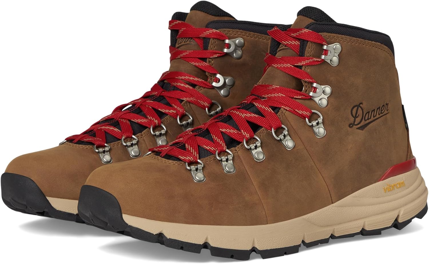 Danner Mountain 600 Leaf Gore-Tex Hiking Boots for Men - Ortholite Tripe Density Footbed - Waterproof Quick Dry Barrier - Vibram SPE Midsole - Full Grain Leather Upper - Traction Outsole
