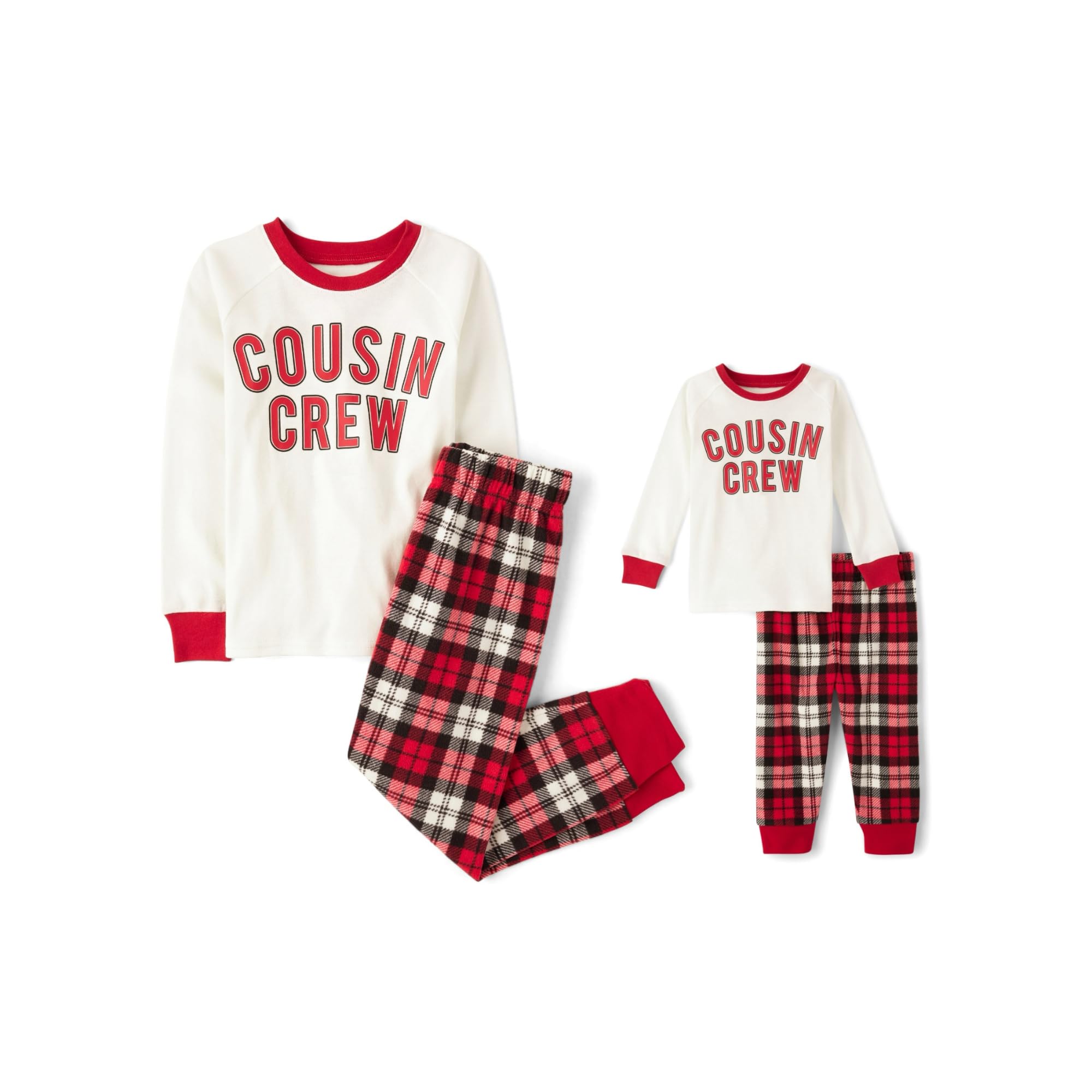 The Children's Place unisex-baby And Kids, Sibling Matching, Christmas Pajama Sets, Fleece