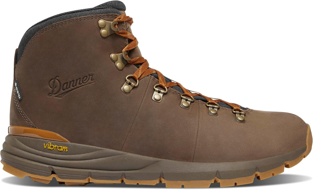 Danner Mountain 600 Leaf Gore-Tex Hiking Boots for Men - Ortholite Tripe Density Footbed - Waterproof Quick Dry Barrier - Vibram SPE Midsole - Full Grain Leather Upper - Traction Outsole