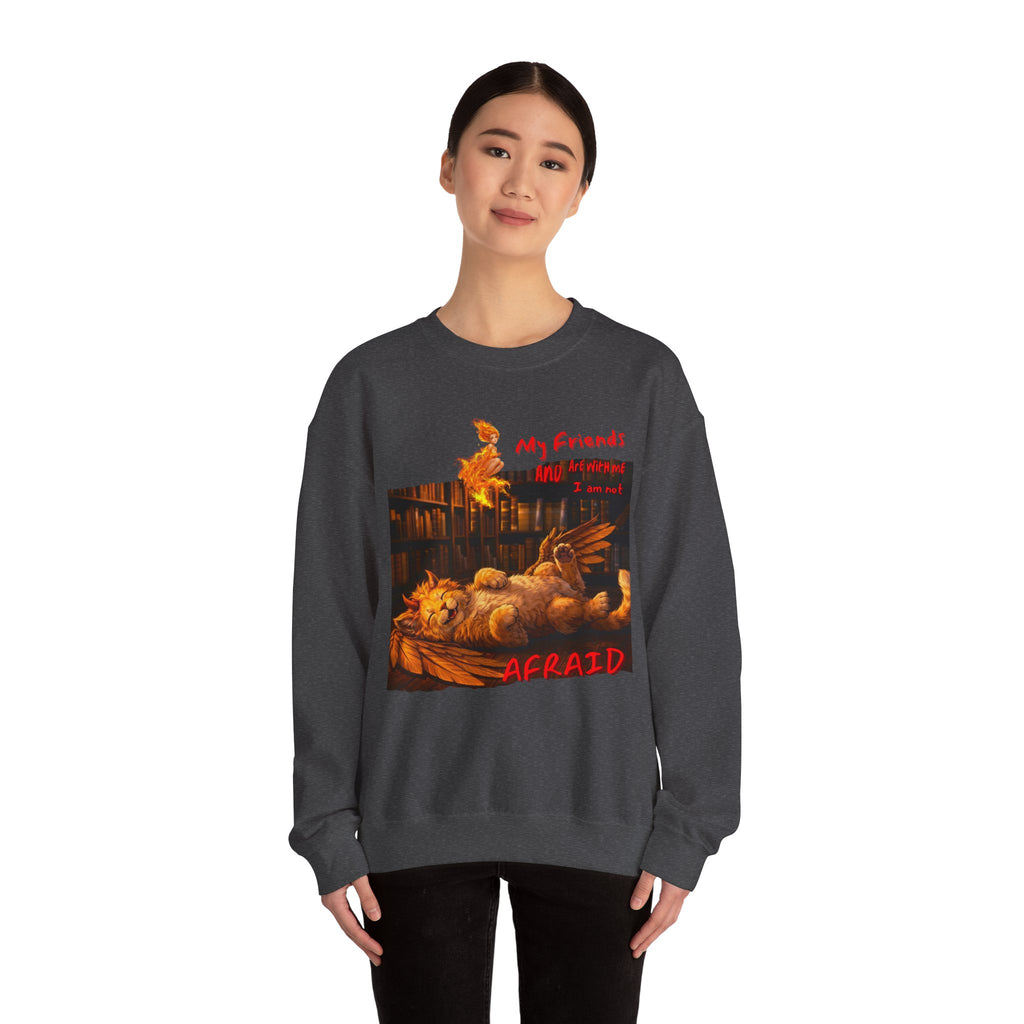 Creepy Chickens "My Friends Are Afraid" Crewneck Sweatshirt