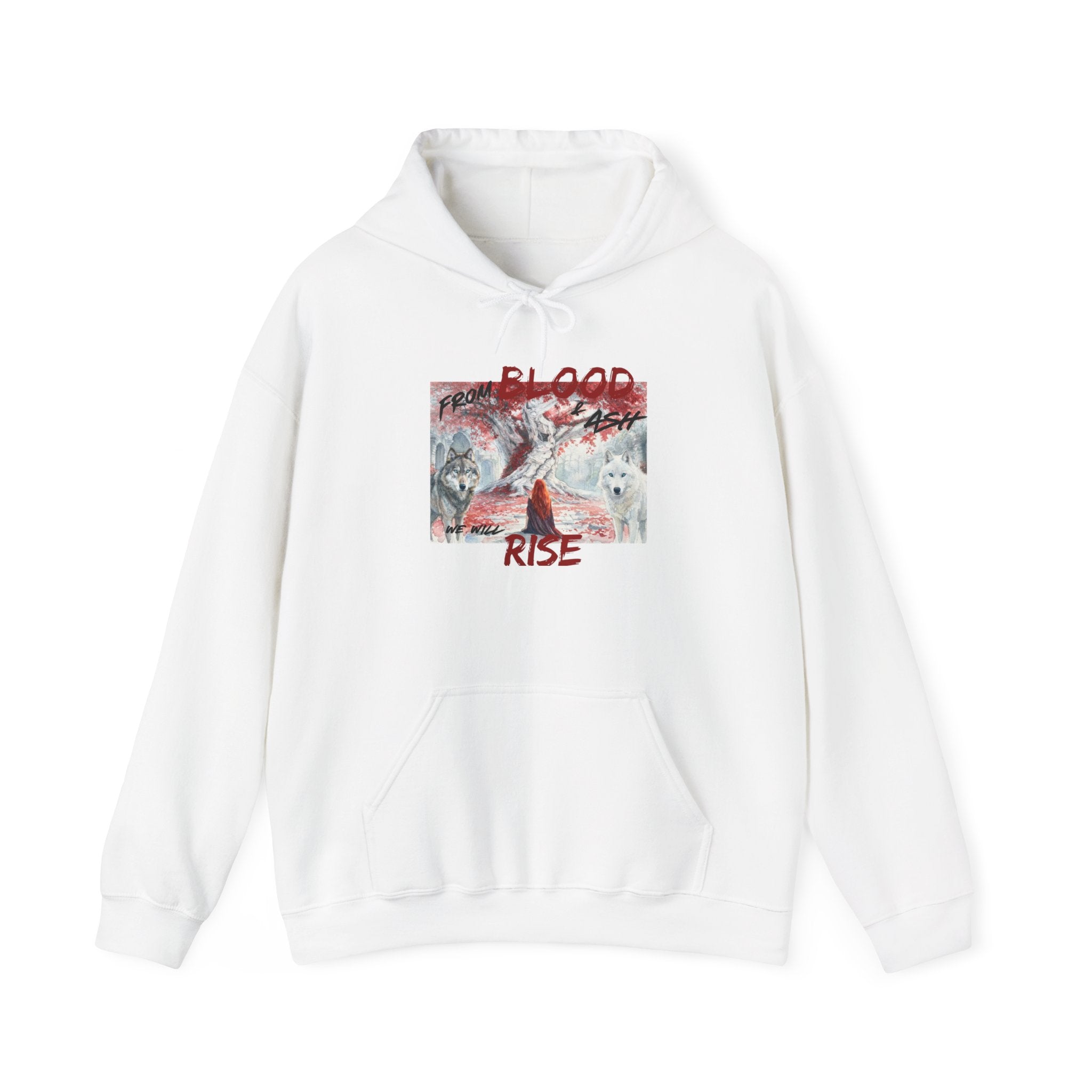 Hoodie – 'Blood Rise' Gothic Graphic Pullover
