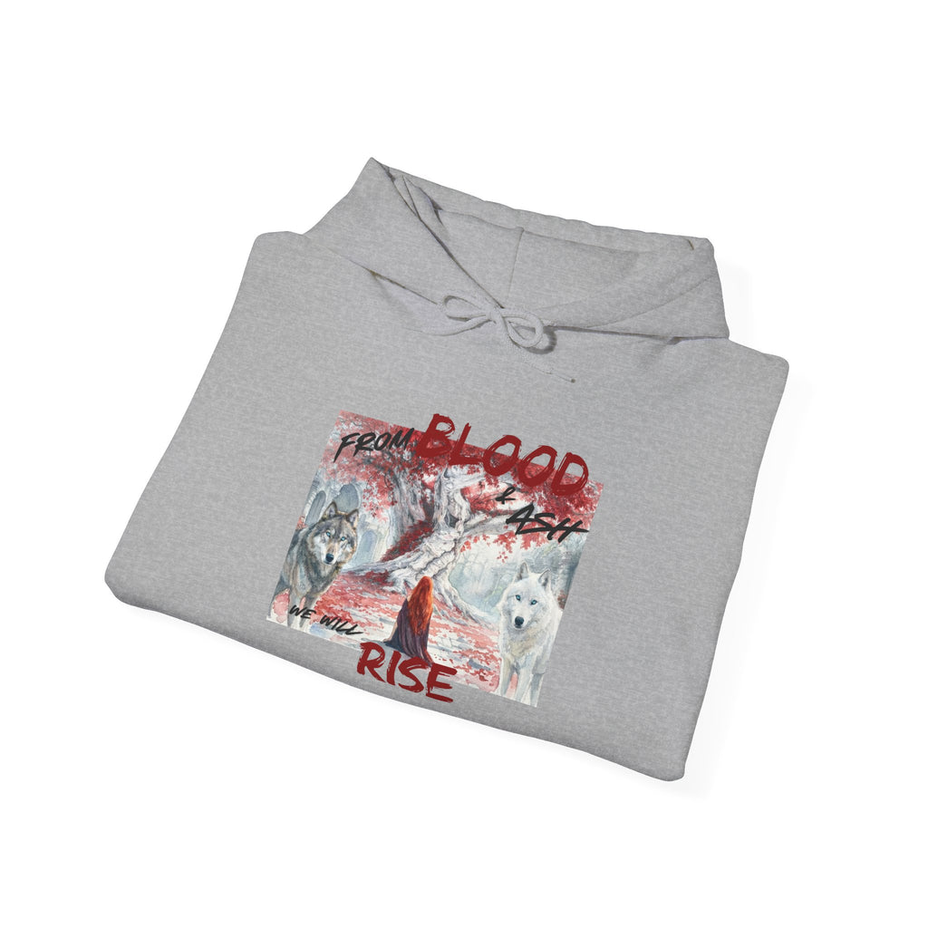 Hoodie – 'Blood Rise' Gothic Graphic Pullover