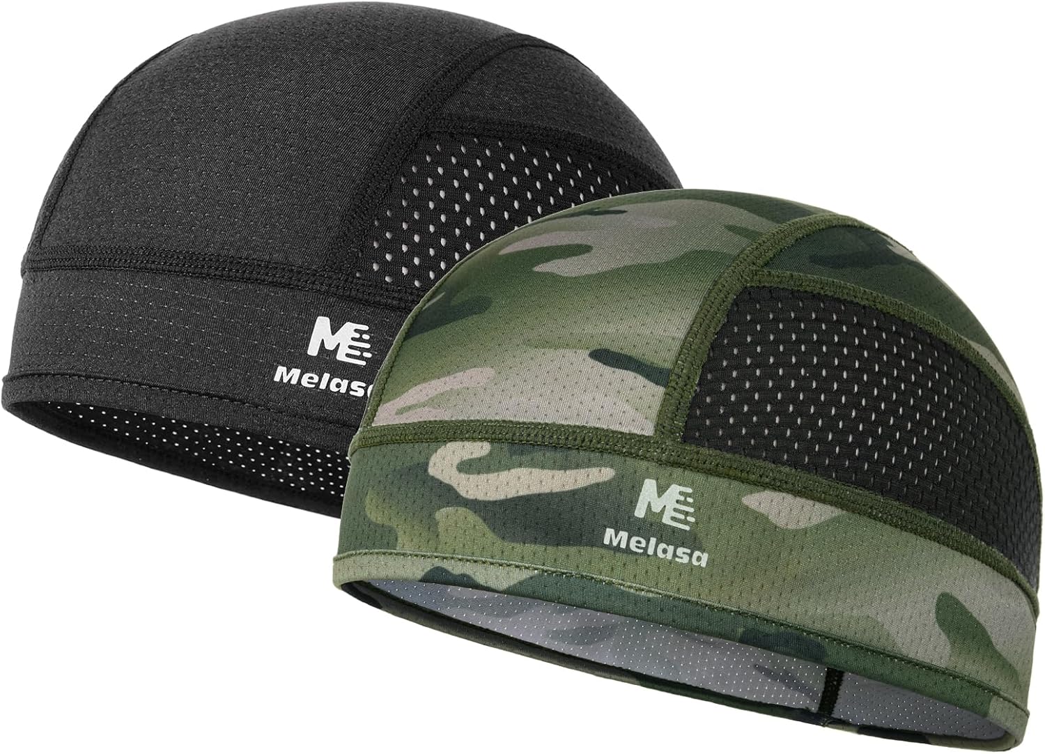 MELASA Cooling Skull Caps Helmet Liner, Lightweight Mesh Under Helmet Cycling Motorcycle Hard Hat Sweat Liner for Men Women