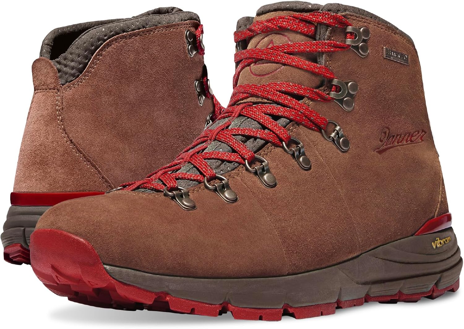 Danner Mountain 600 Leaf Gore-Tex Hiking Boots for Men - Ortholite Tripe Density Footbed - Waterproof Quick Dry Barrier - Vibram SPE Midsole - Full Grain Leather Upper - Traction Outsole