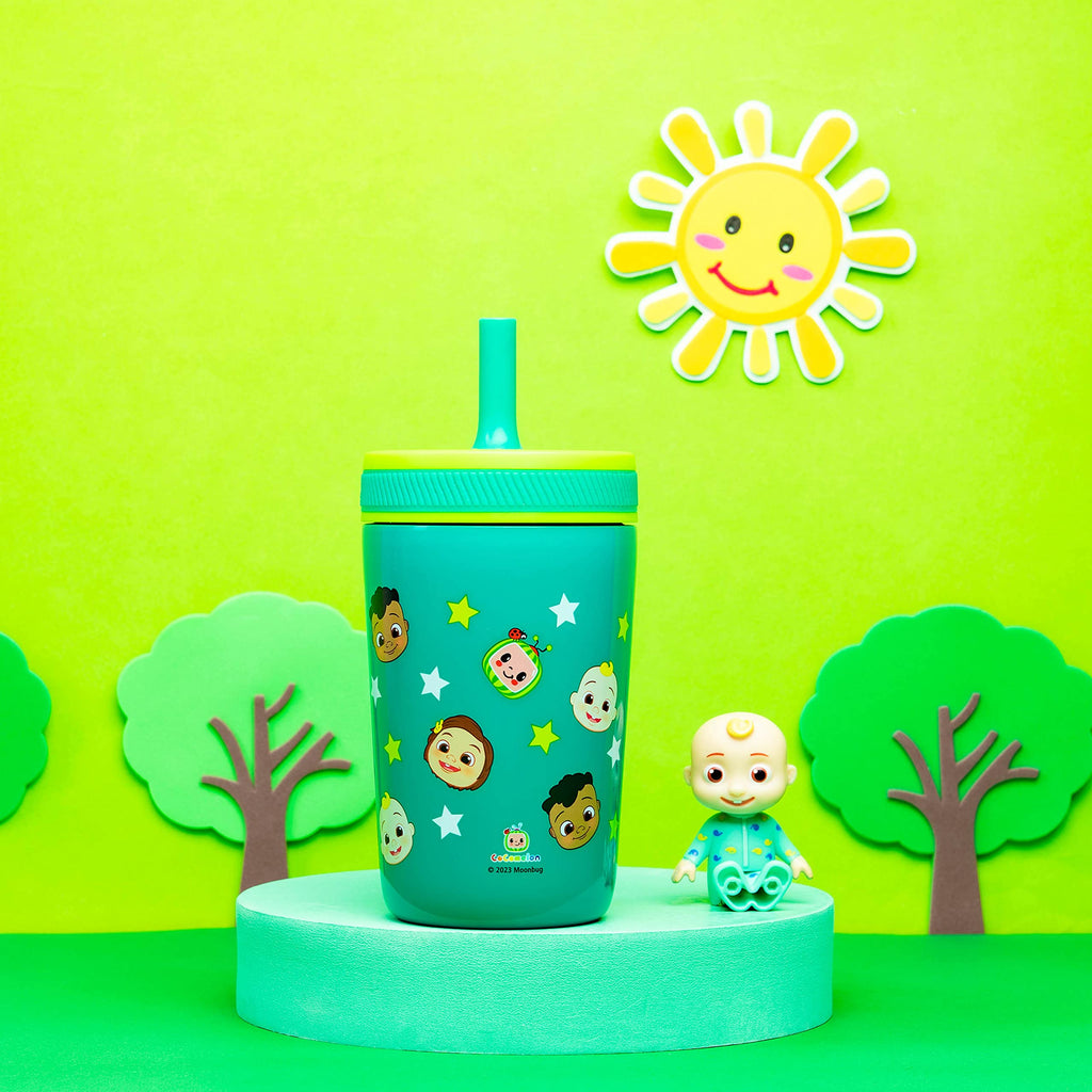 Zak Designs Disney Kelso Toddler Cups For Travel or At Home, 12oz Vacuum Insulated Stainless Steel Sippy Cup With Leak-Proof Design is Perfect For Kids (Mickey Mouse)