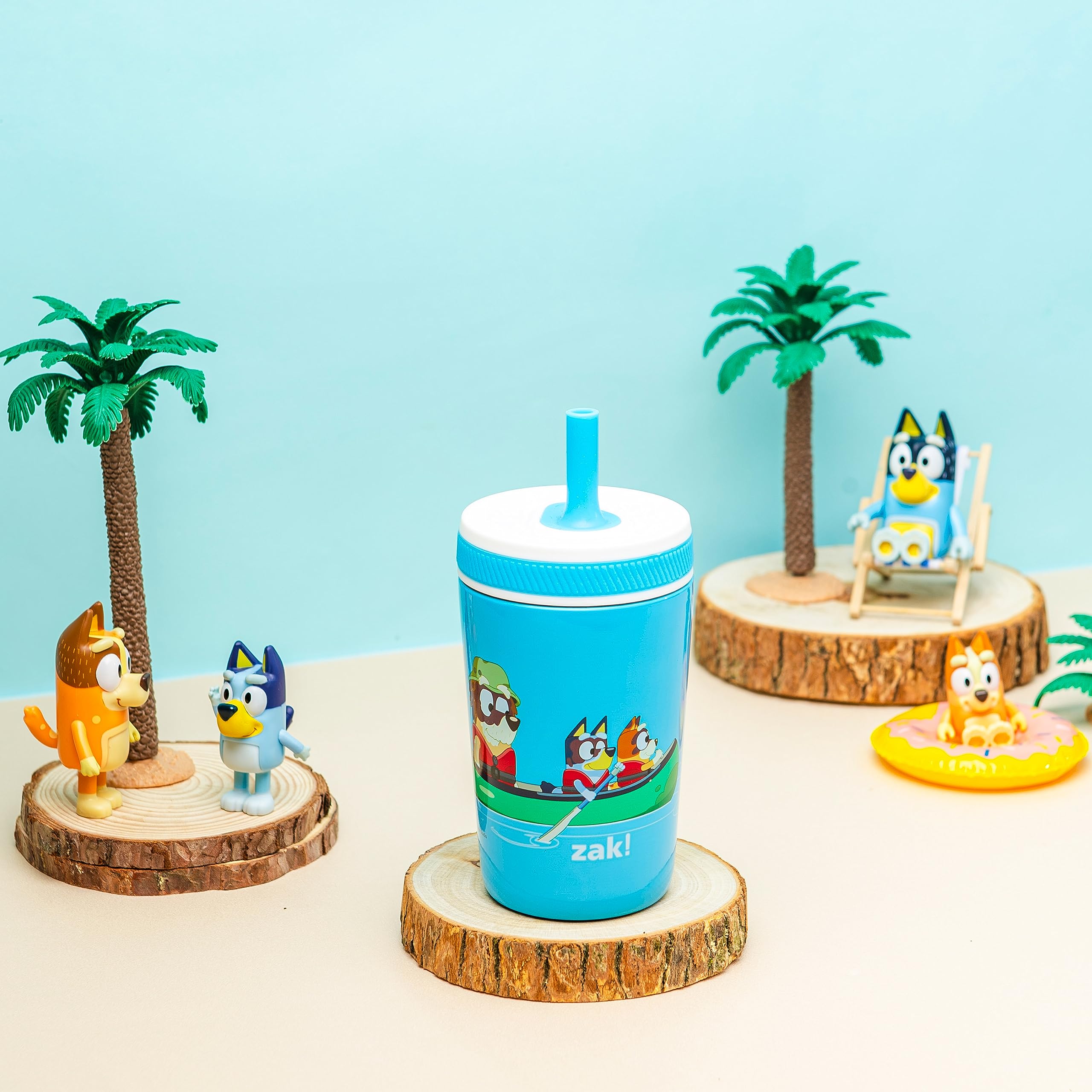 Zak Designs Disney Kelso Toddler Cups For Travel or At Home, 12oz Vacuum Insulated Stainless Steel Sippy Cup With Leak-Proof Design is Perfect For Kids (Mickey Mouse)