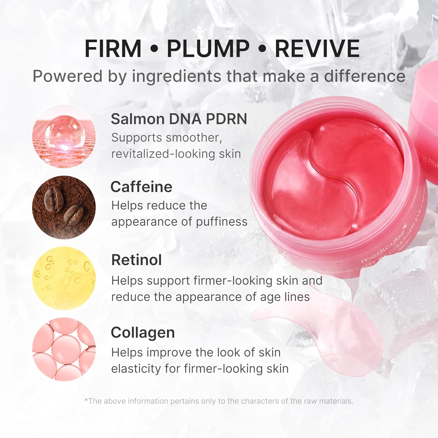 medicube Ultimate Night Eye Routine Duo: PDRN Caffeine Collagen Eye Patches and Salmon DNA PDRN Eye Cream | For Appearance of Dark Circles, Undereye Bags, Firming Care | Korean Skincare