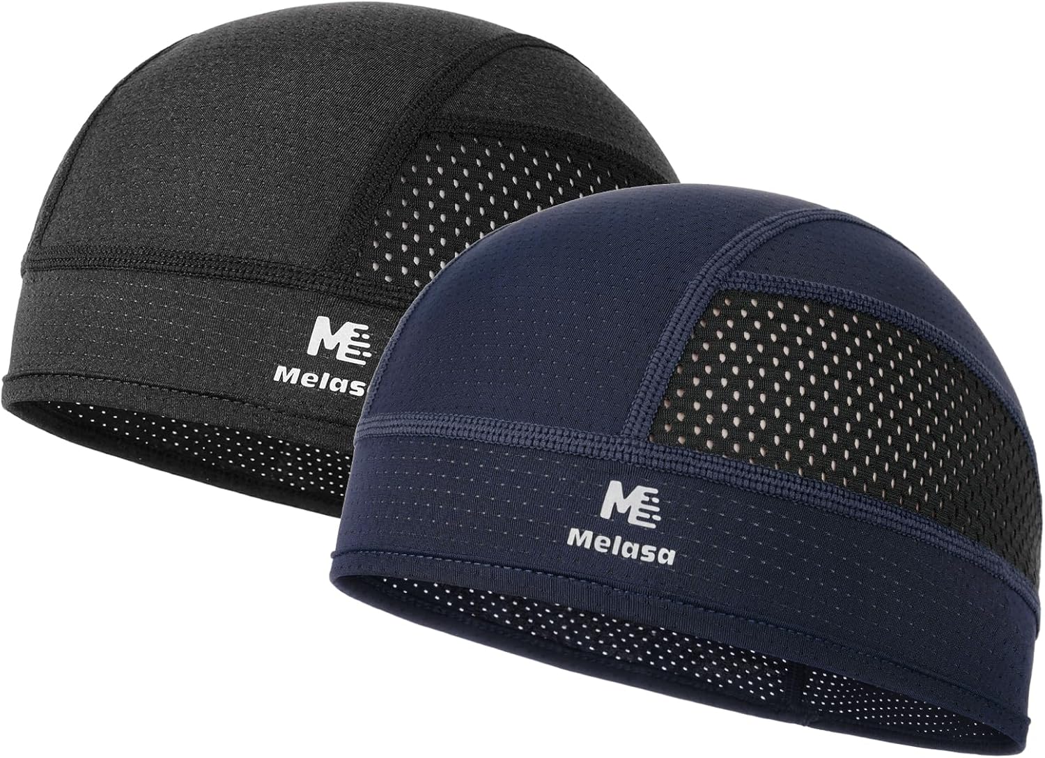 MELASA Cooling Skull Caps Helmet Liner, Lightweight Mesh Under Helmet Cycling Motorcycle Hard Hat Sweat Liner for Men Women