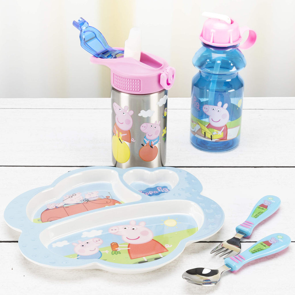 Zak Designs Disney Cars 3 - Stainless Steel Water Bottle with One Hand Operation Action Lid and Built-in Carrying Loop, Kids Water Bottle with Straw Spout is Perfect for Kids (15.5 oz, 18/8)